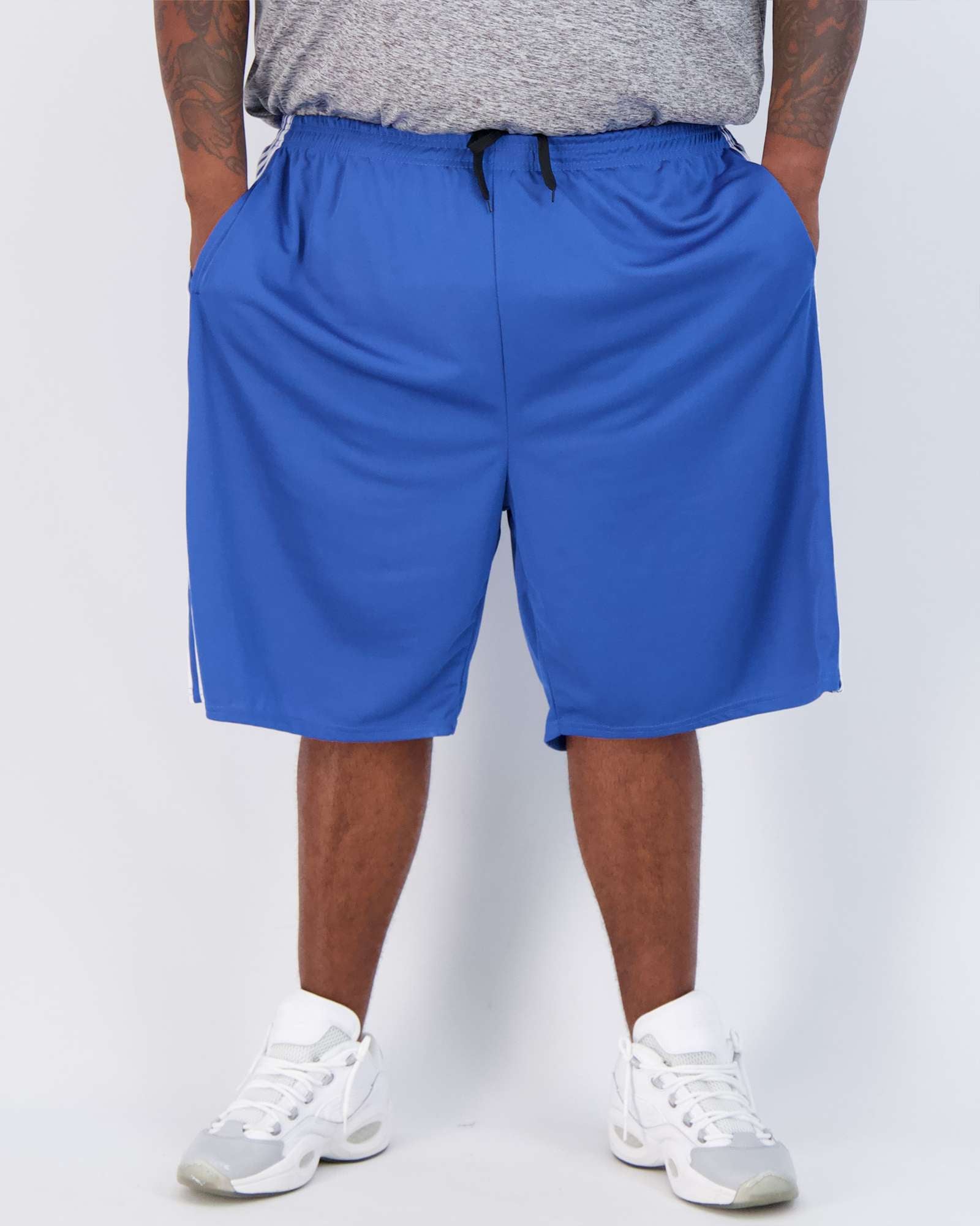 5 Pack: Mens Mesh Active Basketball Shorts (3X-5X)