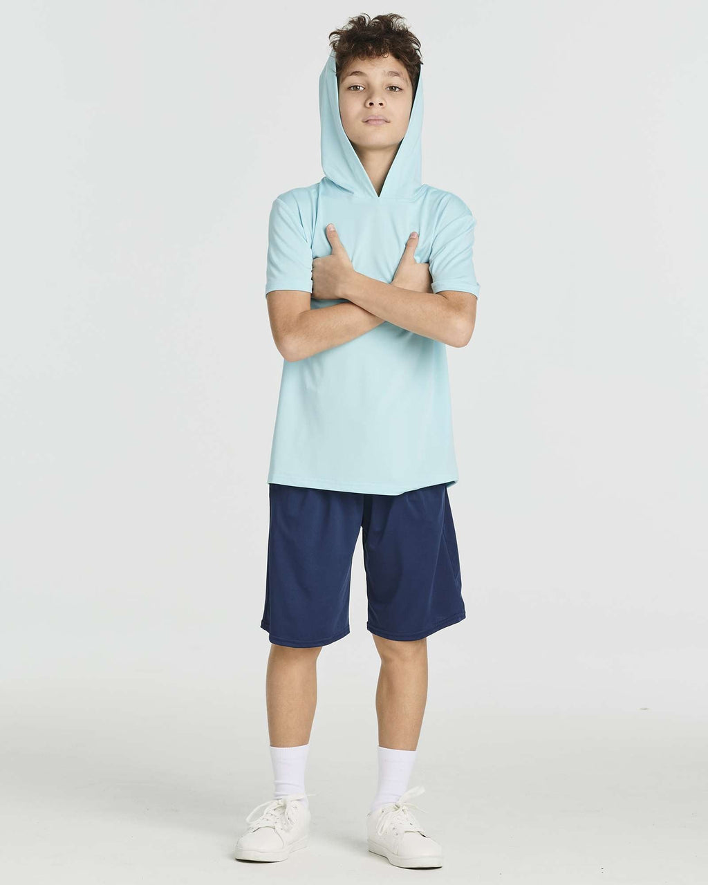 3 Pack: Boys' Dry-Fit Short Sleeve Workout Hoodie