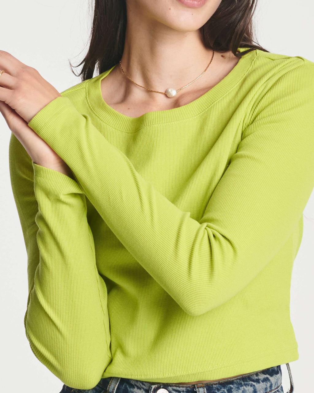 4 Pack: Women's Long Sleeve Ribbed Knit Crop Top (Available in Plus Size)