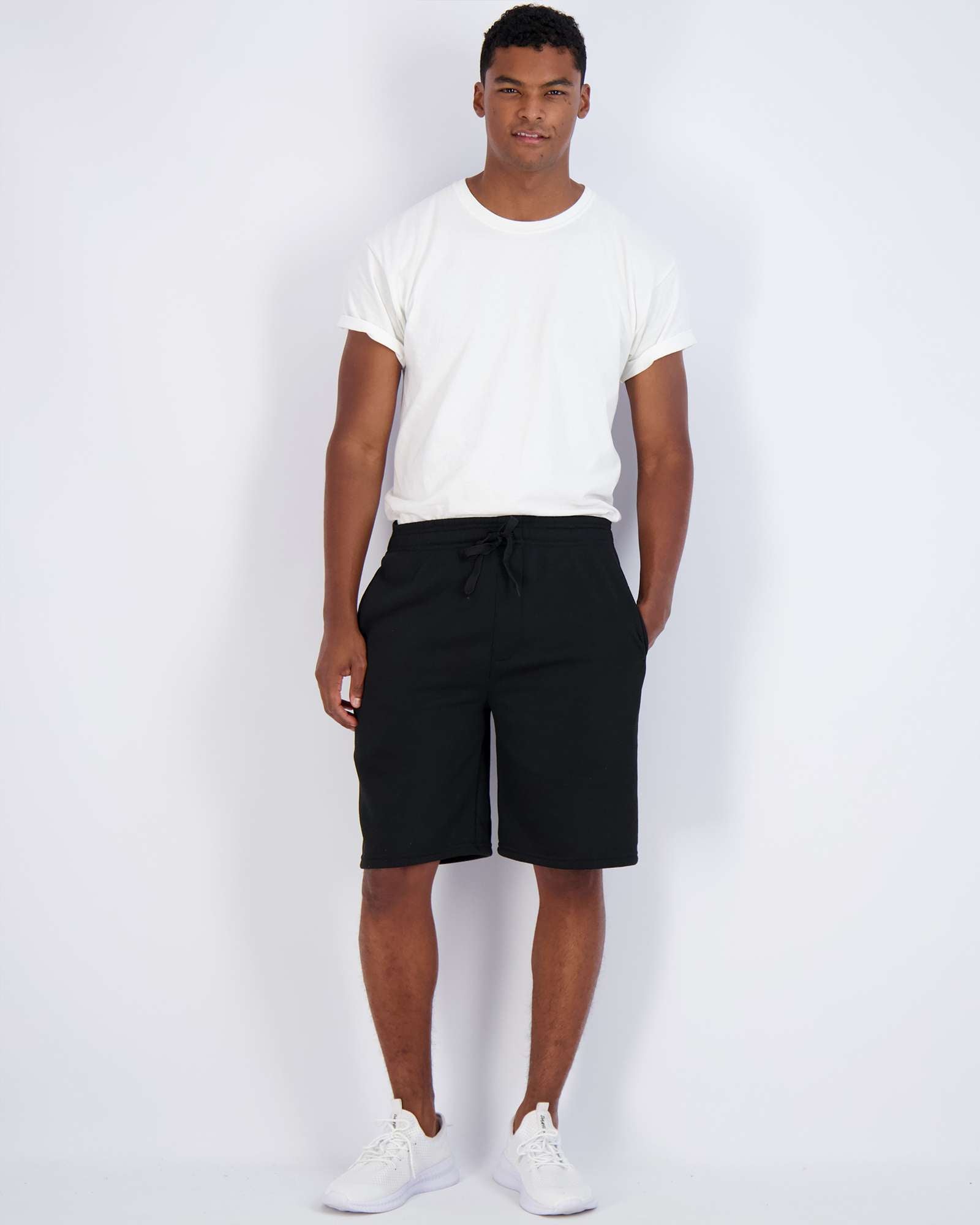 3 Pack: Mens 9" Fleece Casual Lounge Shorts