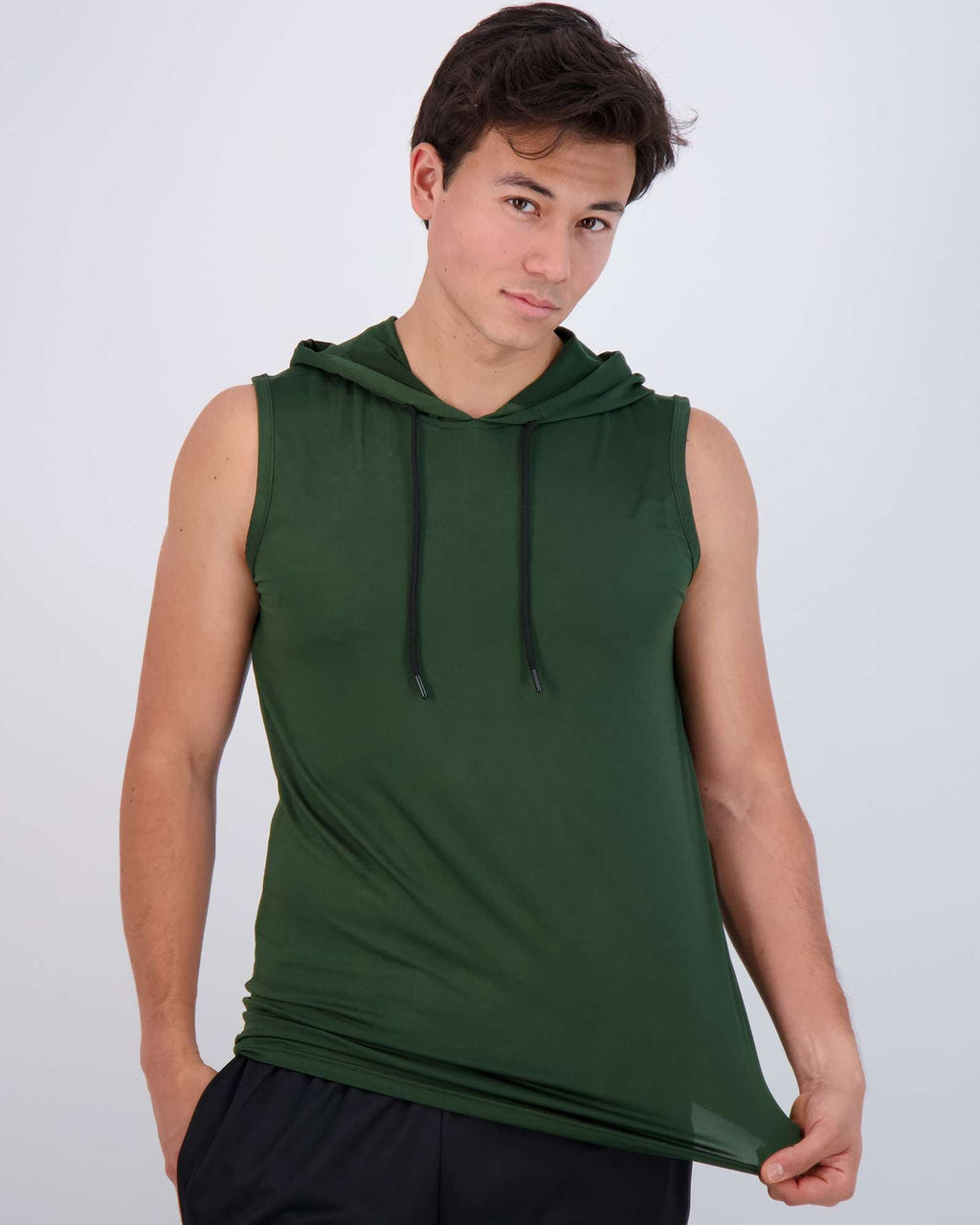 3 Pack: Men’s Dry-Fit Active Tank Top Hoodie