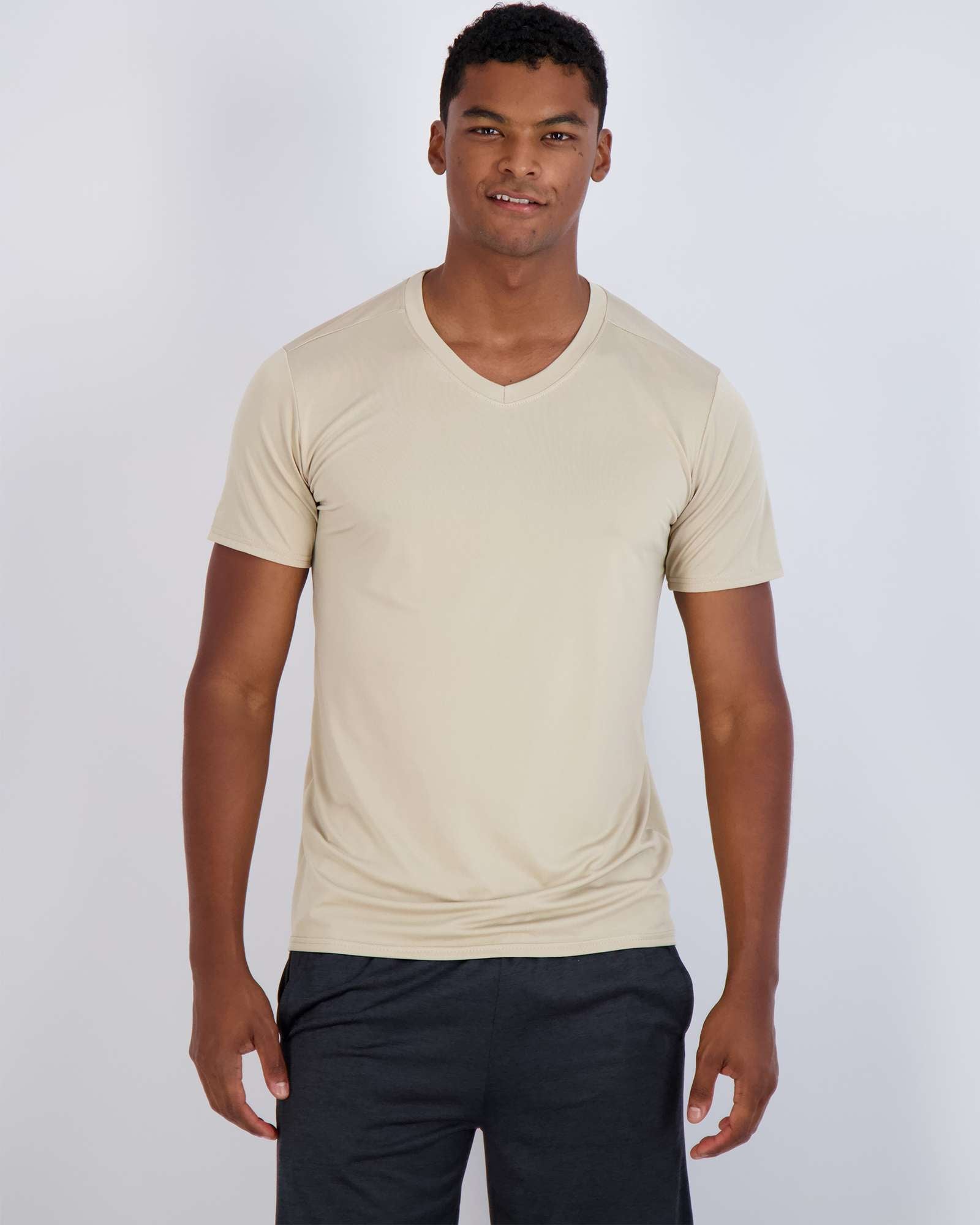 5 Pack: Men’s V-Neck Dry-Fit T-Shirt