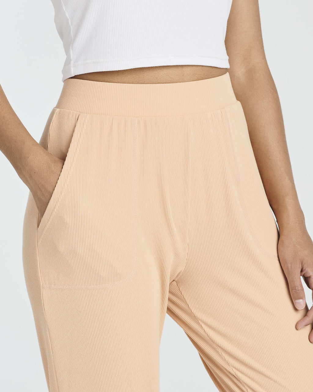 3 Pack: Women's Ribbed Capri Jogger Lounge Sweatpants