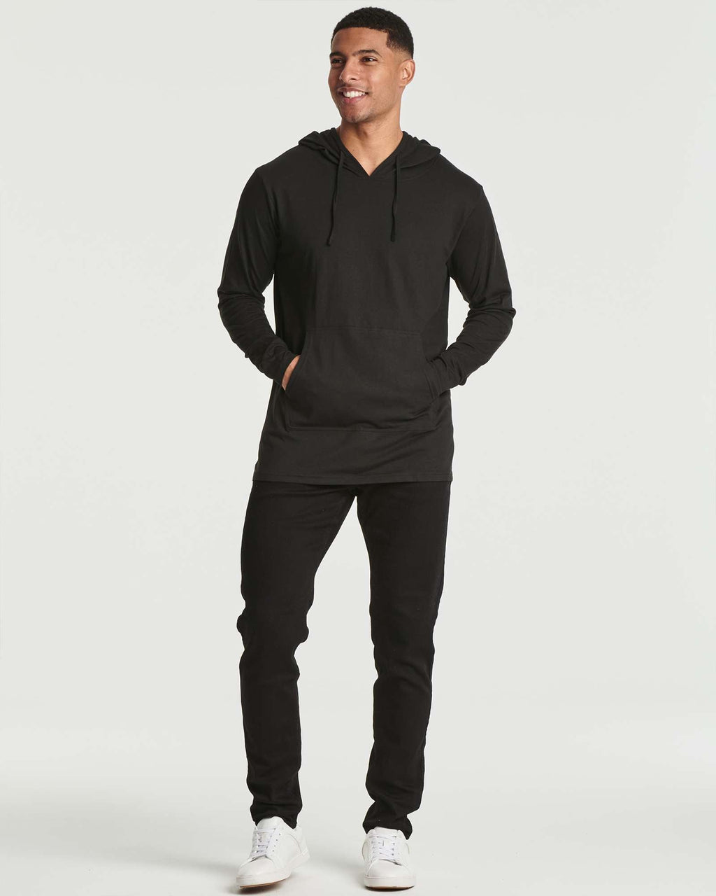 3 Pack: Mens Cotton Lightweight Pullover Hoodie