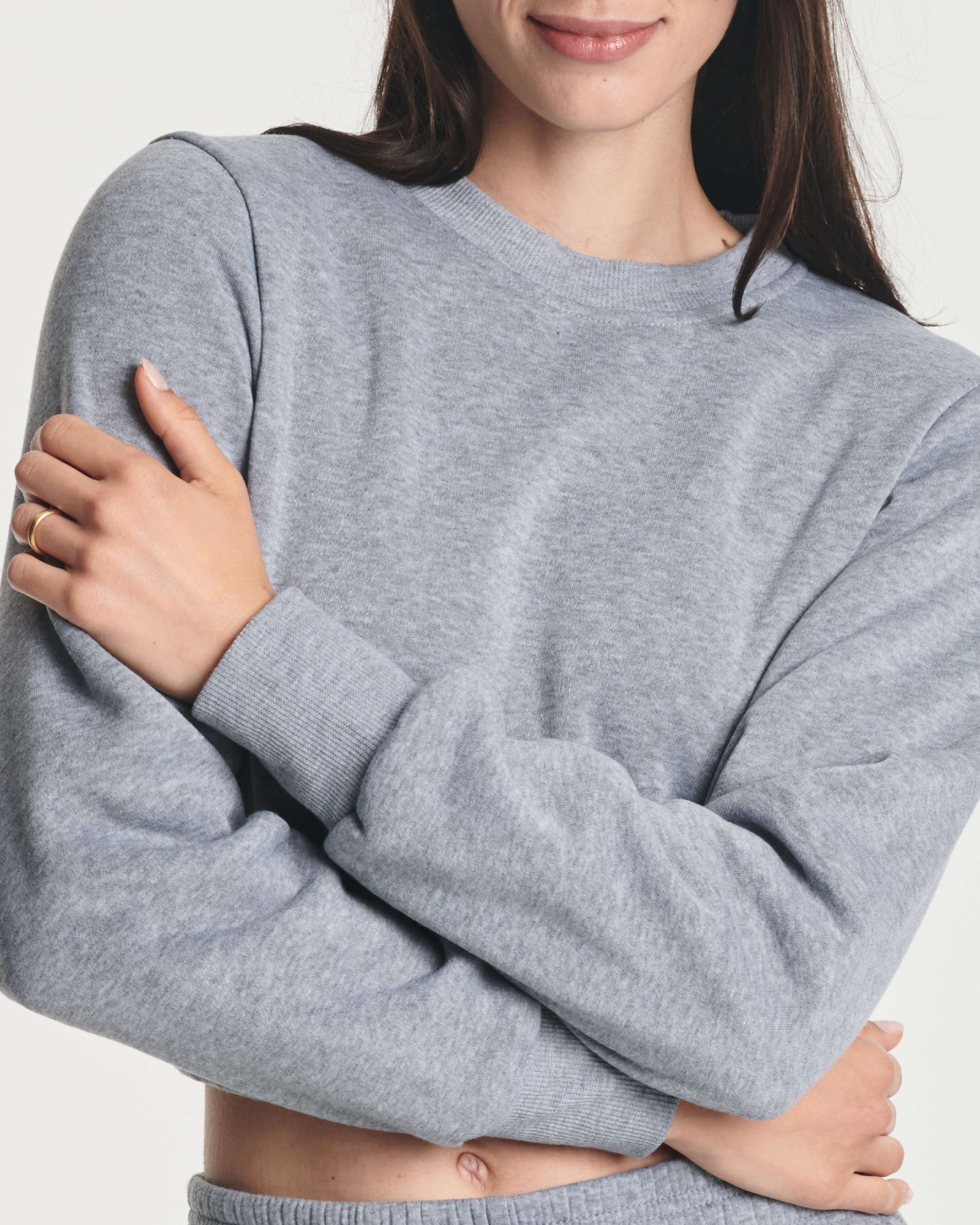 3 Pack: Women's Fleece Cropped Sweatshirt (Available in Plus Size)