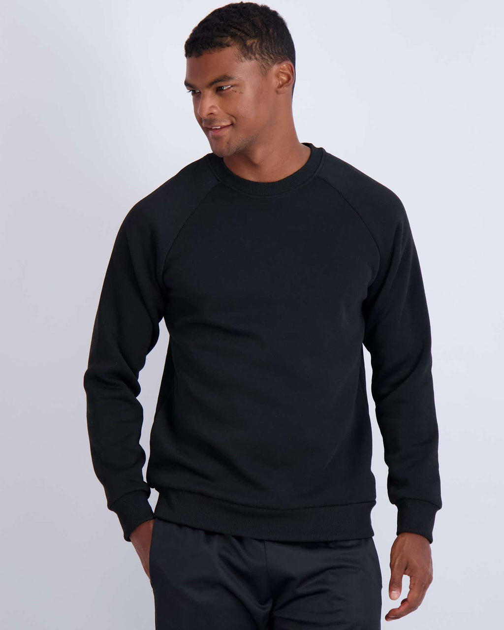 3 Pack: Mens Fleece Crewneck Pullover Sweatshirt
