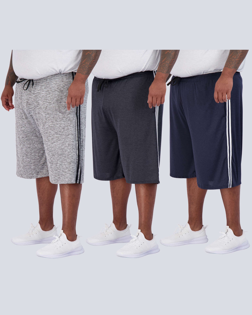 3 Pack: Men's Big & Tall Dry Fit & Mesh Performance Shorts