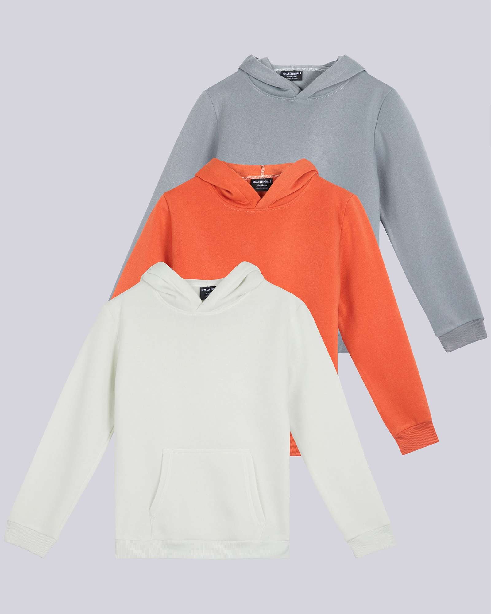 3 Pack: Girls Fleece Pullover Hoodie Sweatshirt