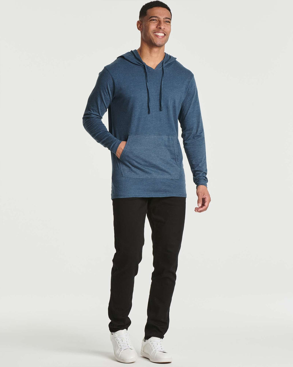 3 Pack: Mens Cotton Lightweight Pullover Hoodie