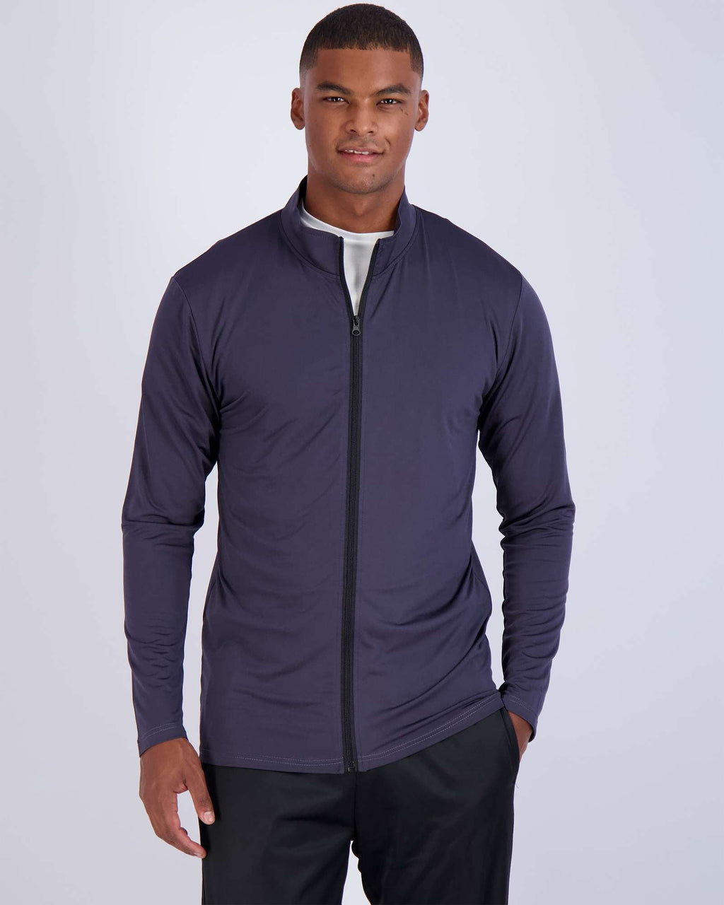 3 Pack: Mens Dry-Fit Full Zip Mock Neck Jacket
