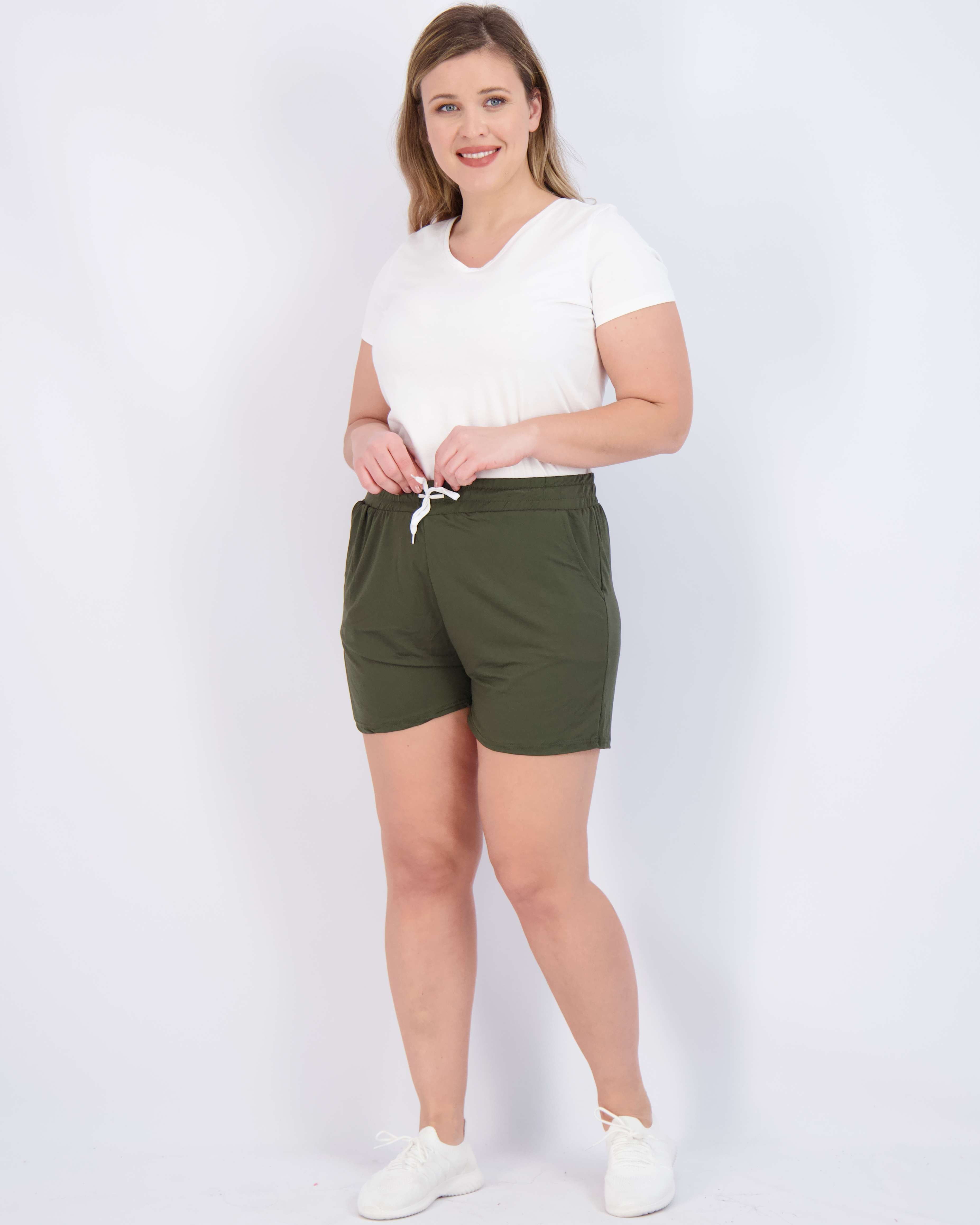 3 Pack: Womens Plus Super-Soft Lounge Shorts