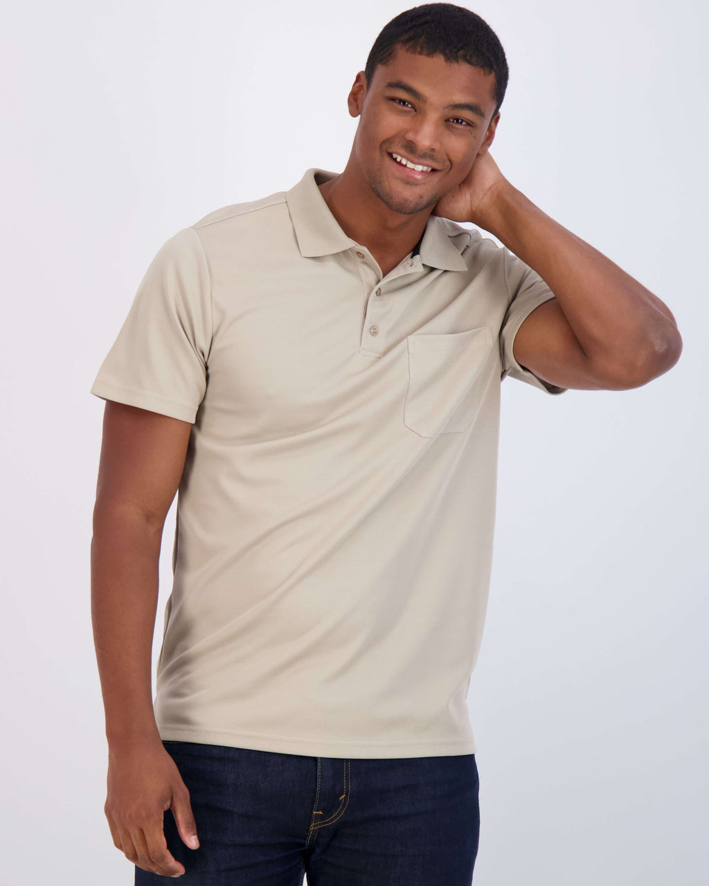 3 Pack: Men's Short Sleeve Dry-Fit Polo Shirt (Available in Big & Tall)
