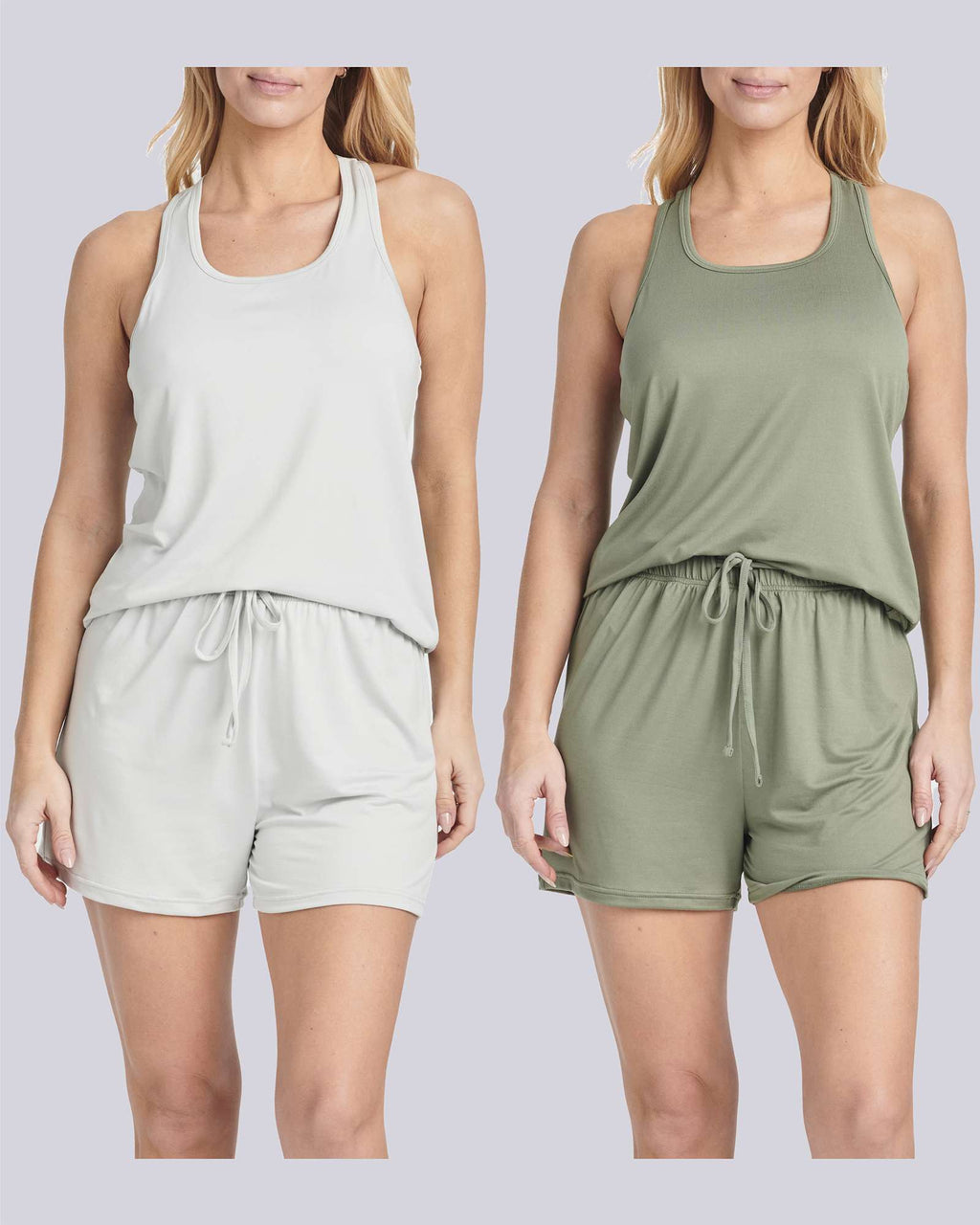 4 Pack: Women's Super-Soft Tank Top and Short Pajama Set (Available in Plus Size)