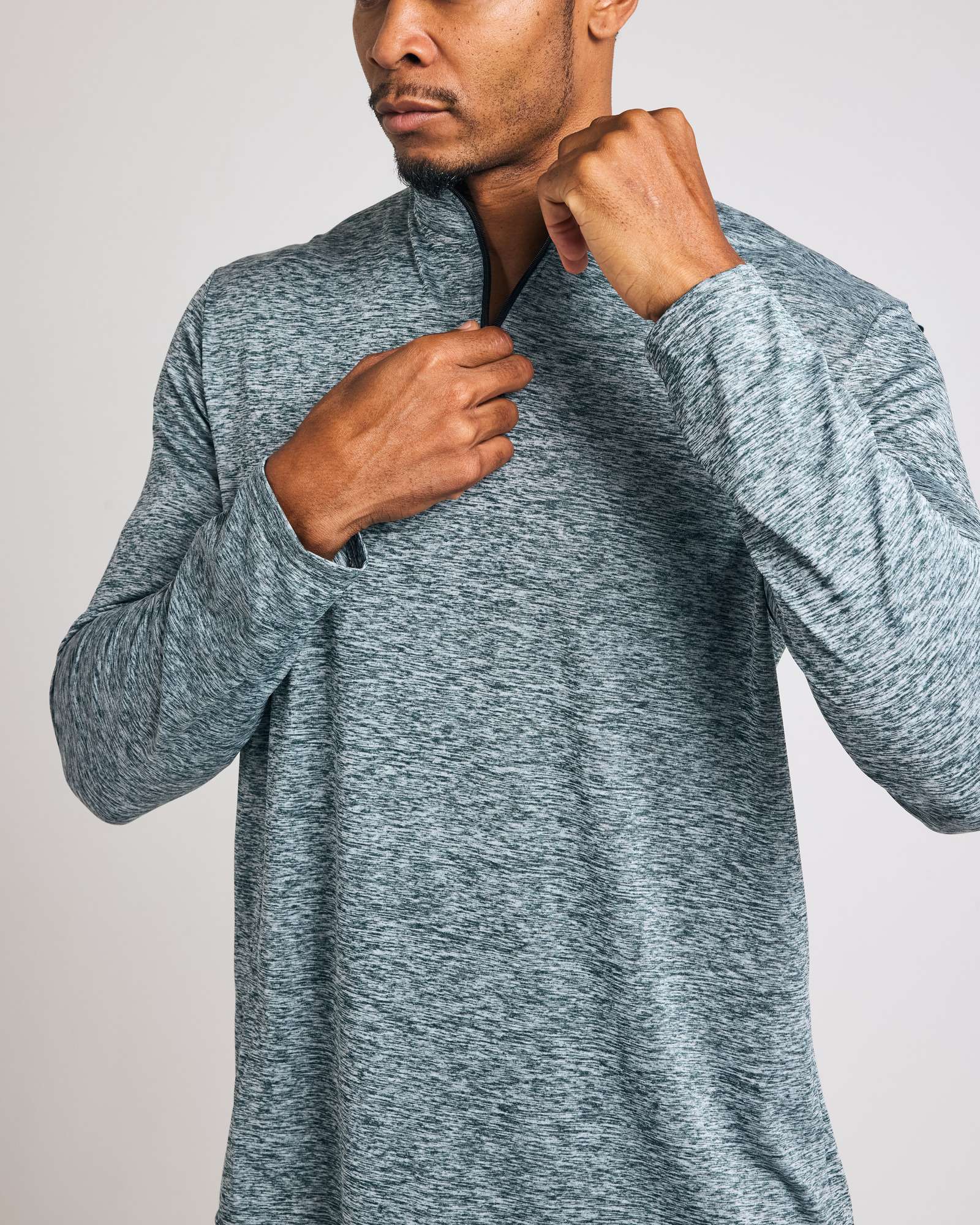 3 Pack: Mens Active Dry-Fit Quarter Zip Pullover (Available in Big & Tall)