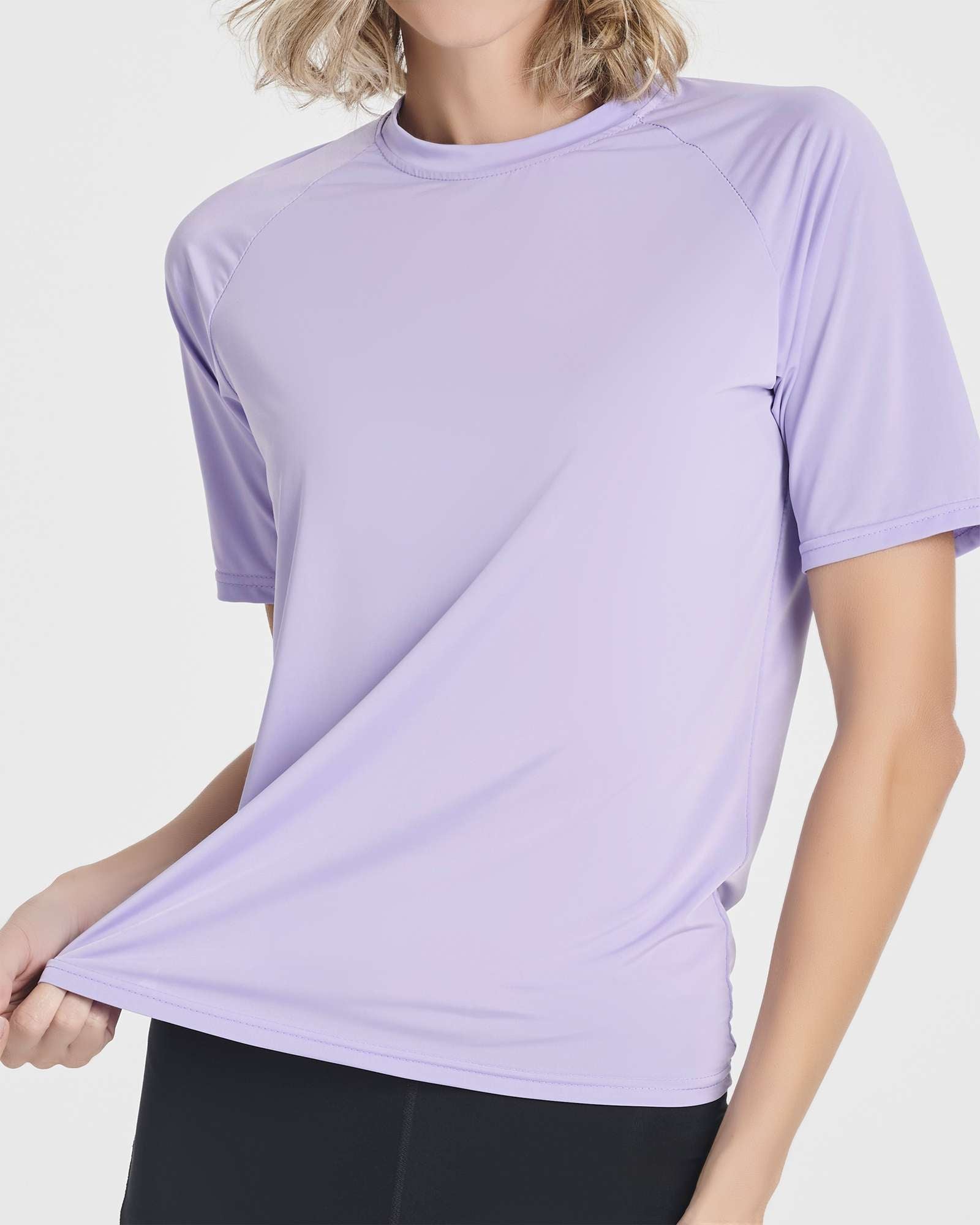 4 Pack: Women's UPF Short Sleeved Rashguard Top