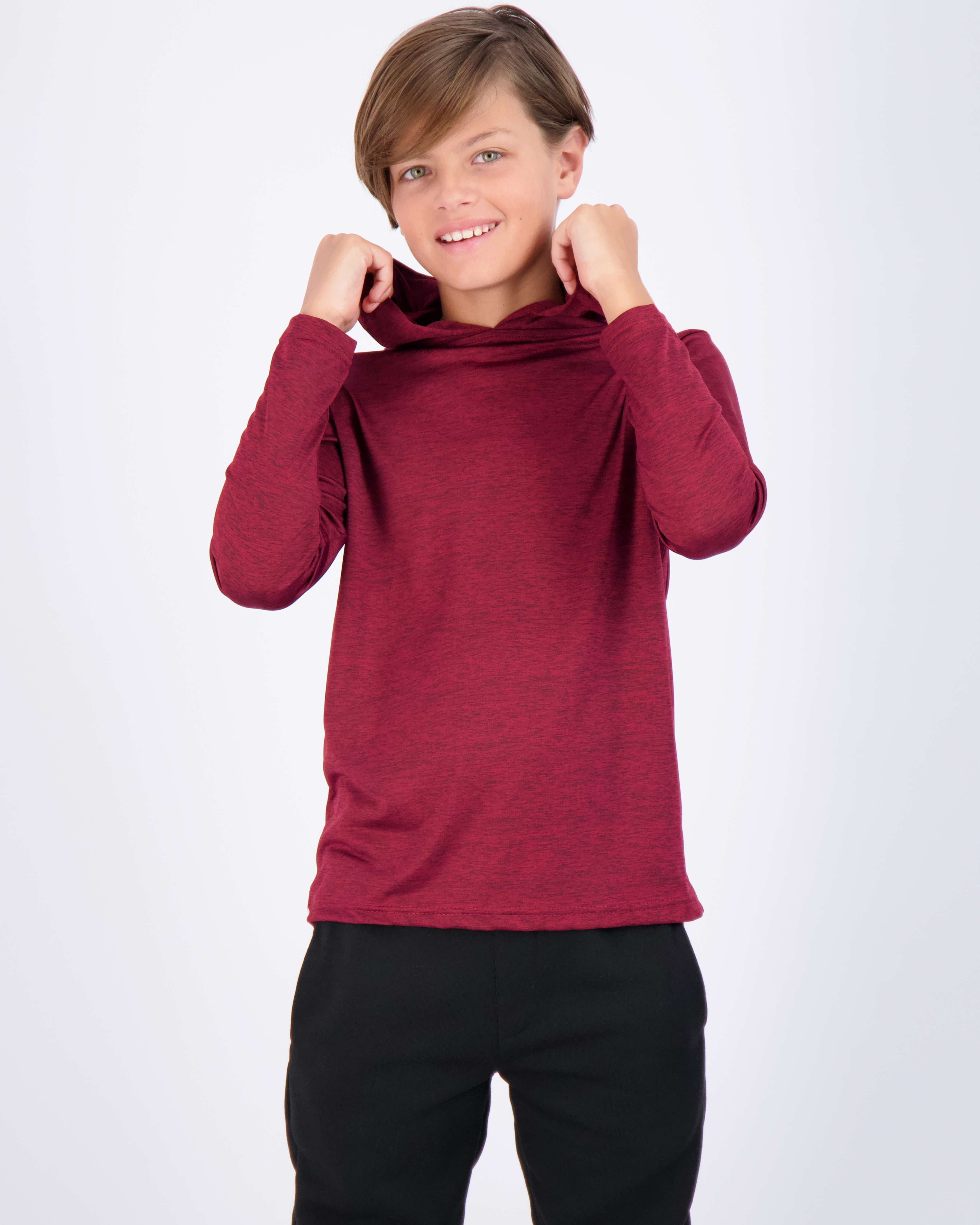 3 Pack: Boys Dry Fit Long Sleeve Active Pullover Hoodie Sweatshirt