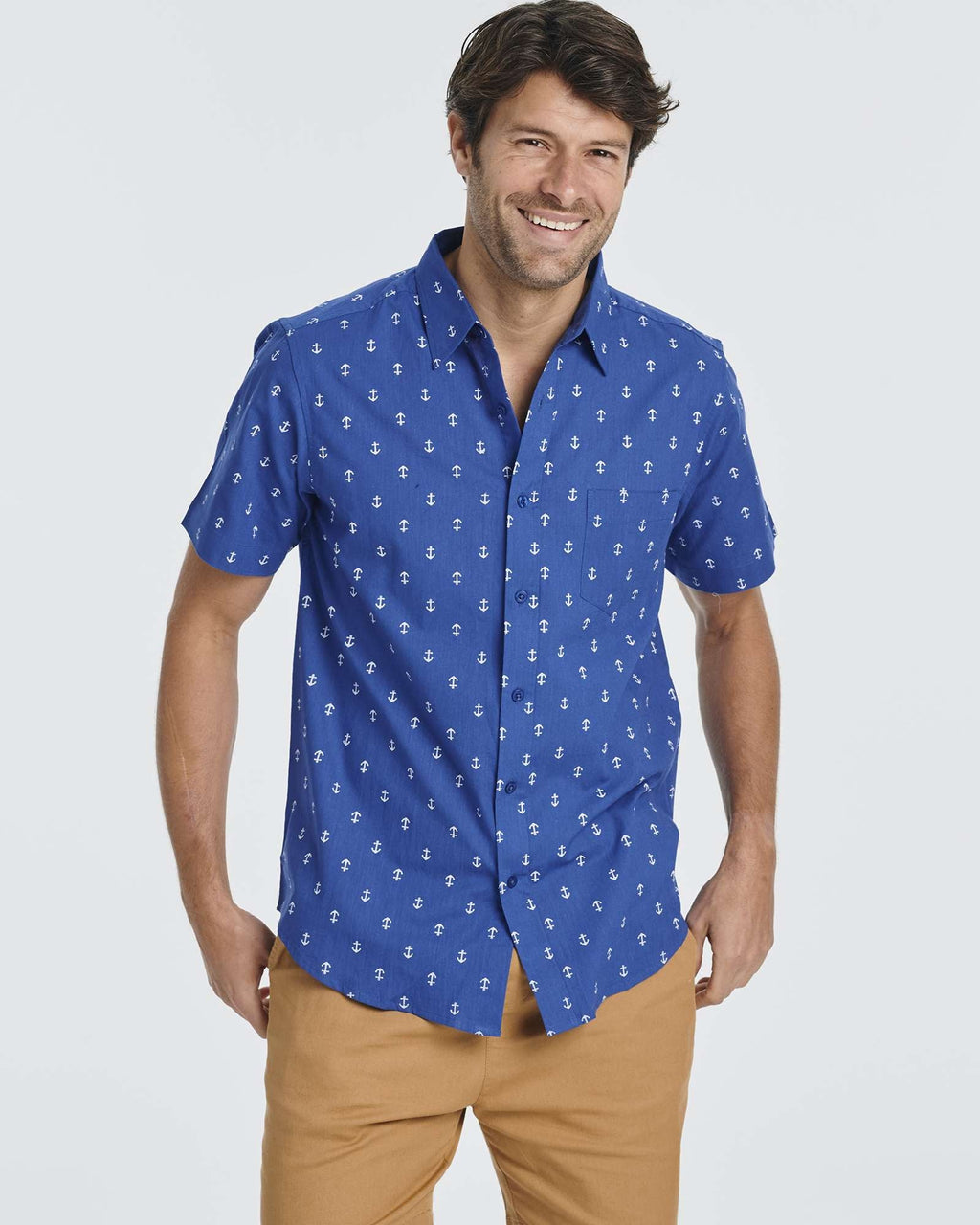 3 Pack: Men's Short-Sleeve Poplin Shirt (Available In Big & Tall)