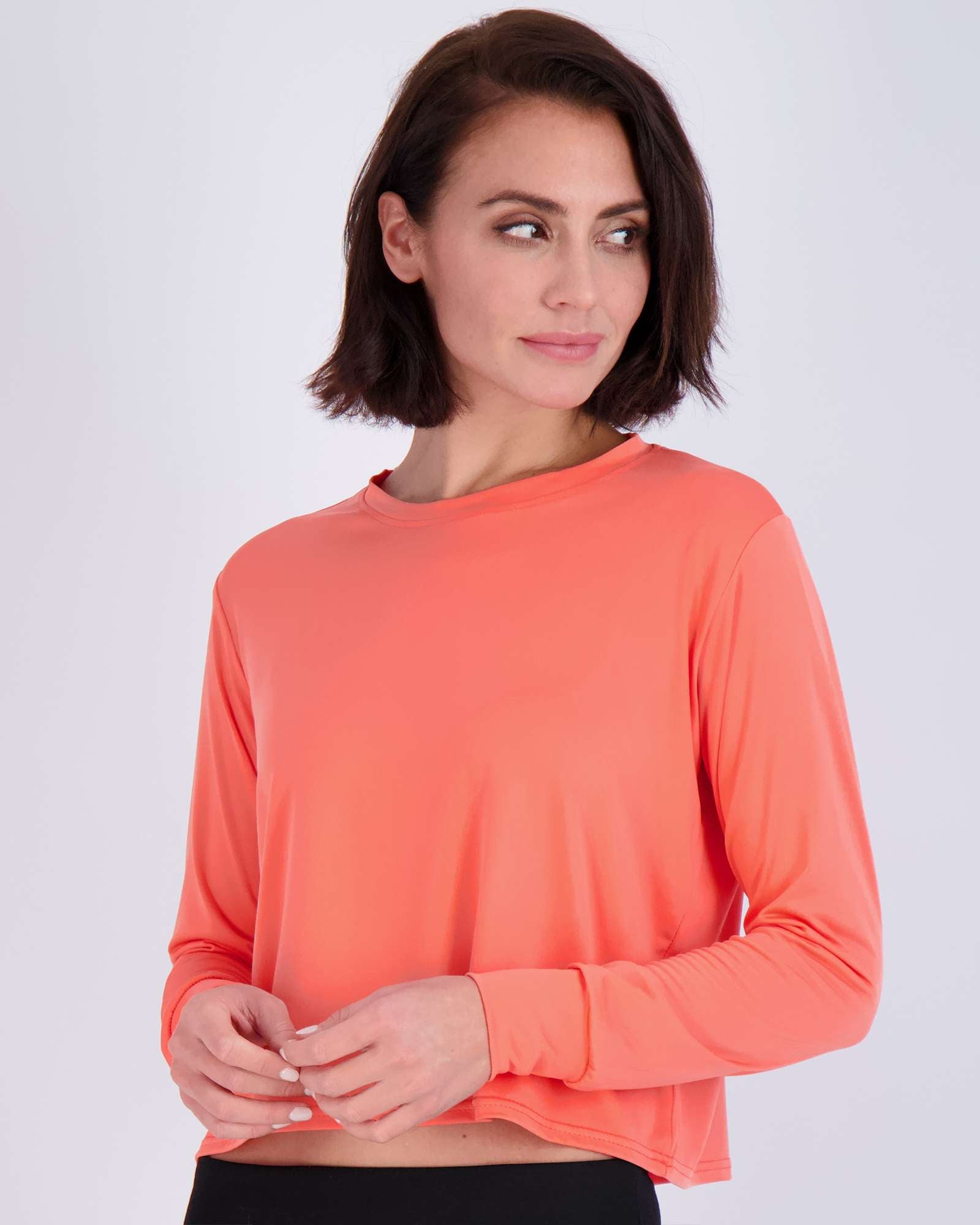 5 Pack: Womens Dry Fit Crop Top Long Sleeve