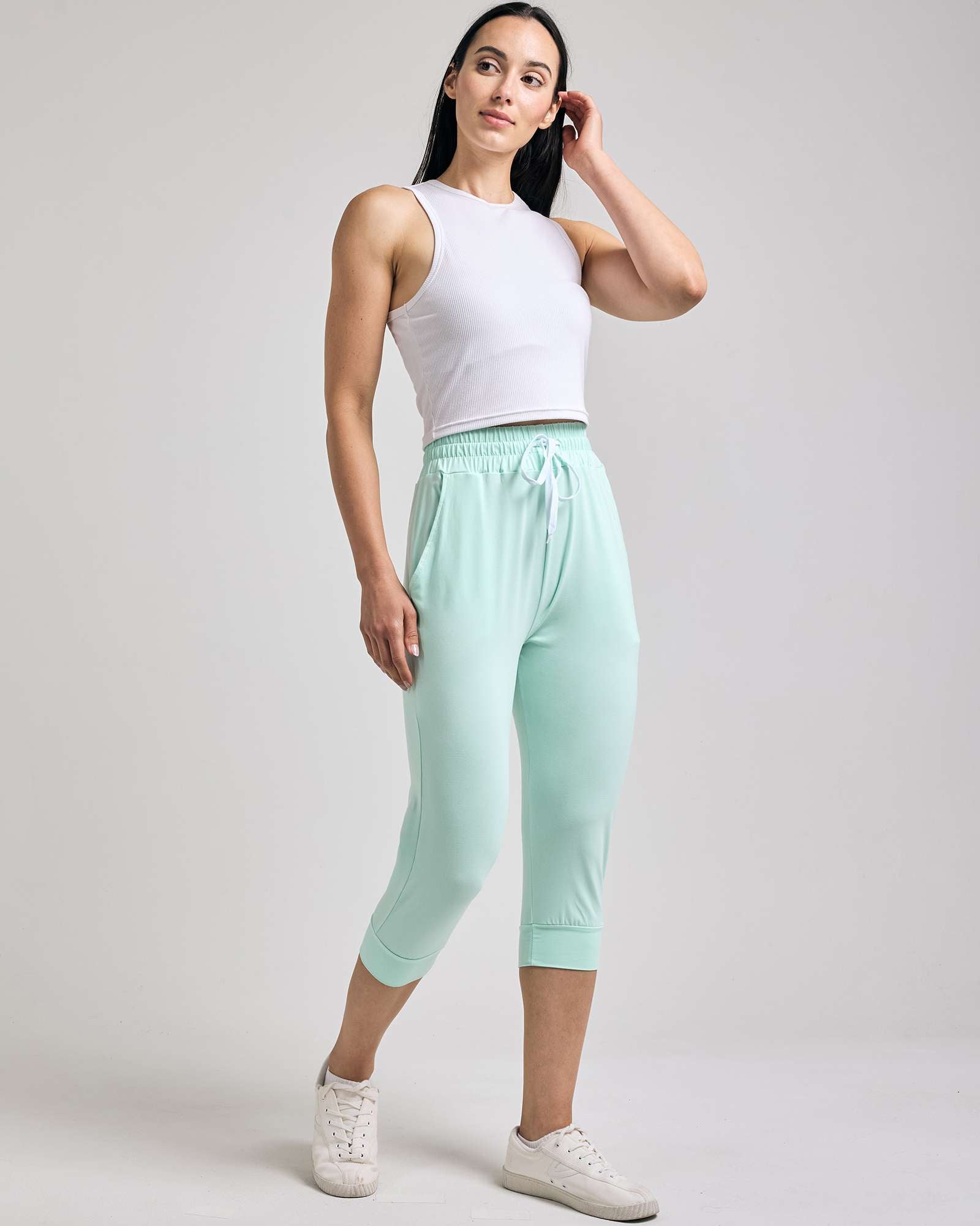 3 Pack: Women's Capri Joggers (Available in Plus Size)