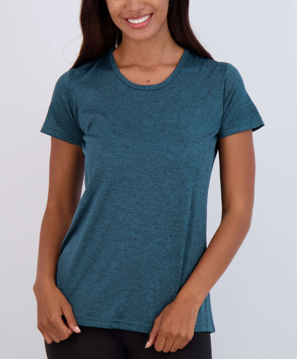 5 Pack: Womens Dry Fit Short-Sleeve Crew Neck Active T-Shirt