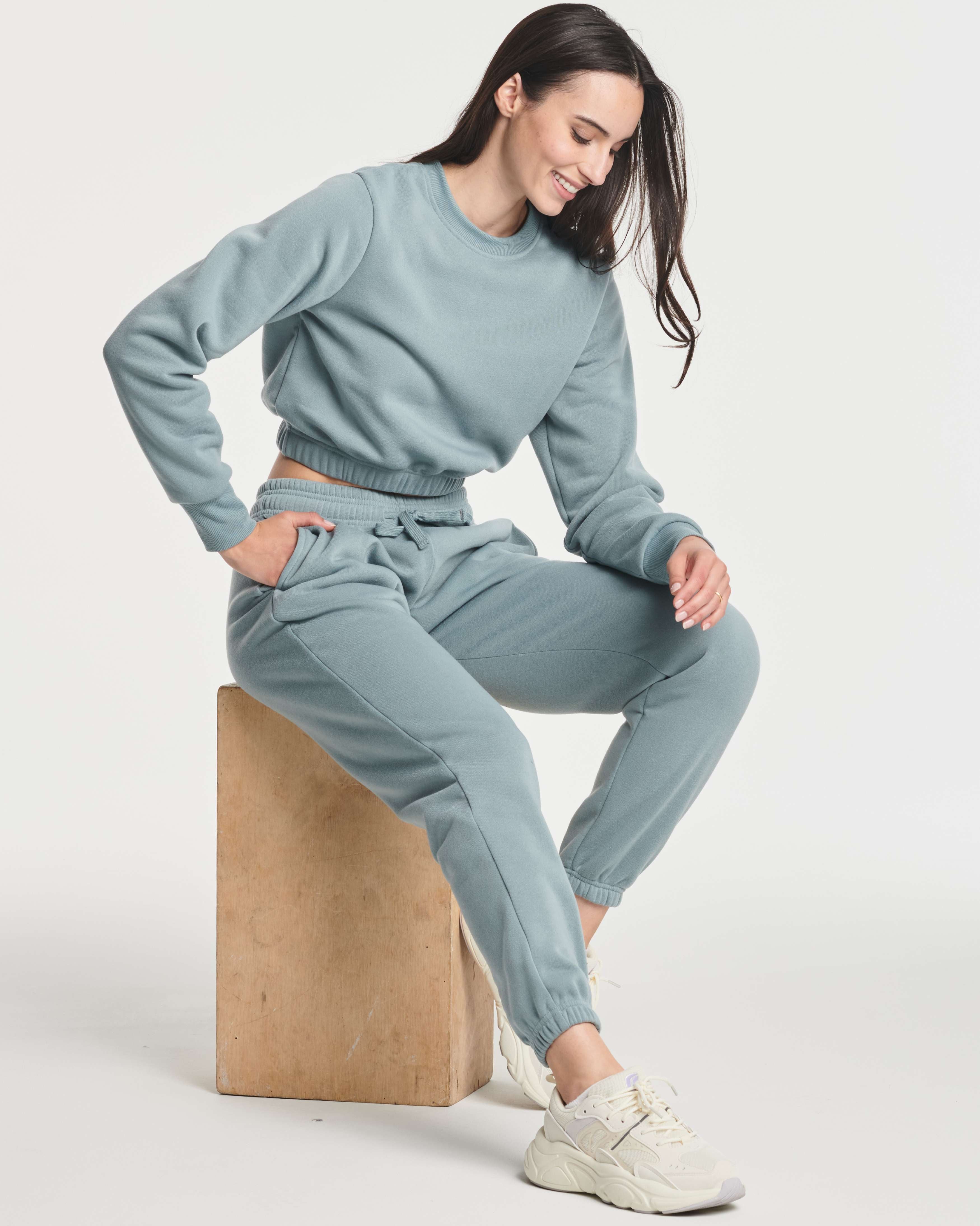 3 Pack: Women's Fleece Cropped Sweatshirt (Available in Plus Size)