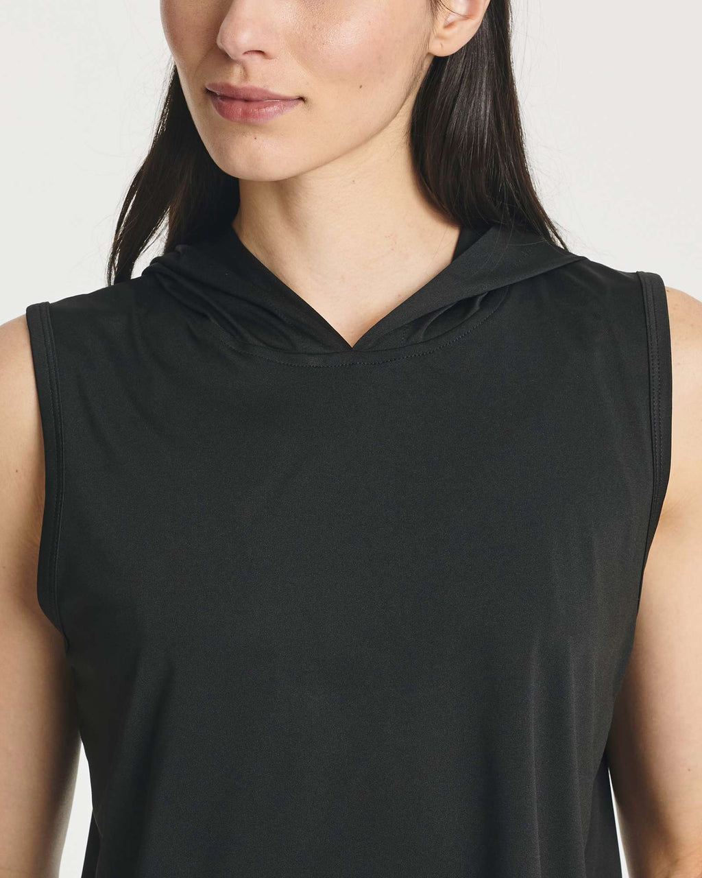 3 Pack: Women's Sleeveless Cropped Tank Top Hoodie