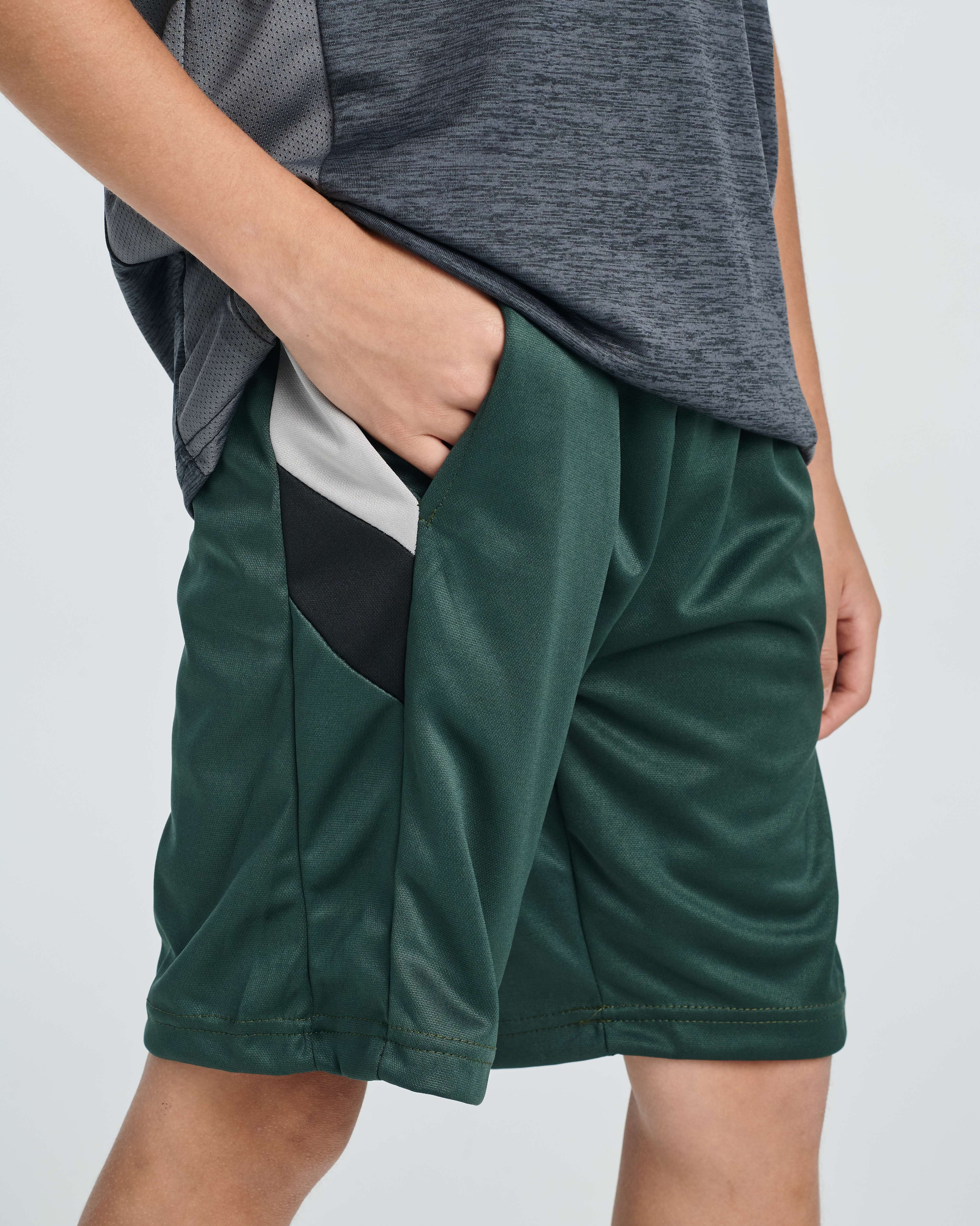 5 Pack: Boys' Athletic Basketball Shorts