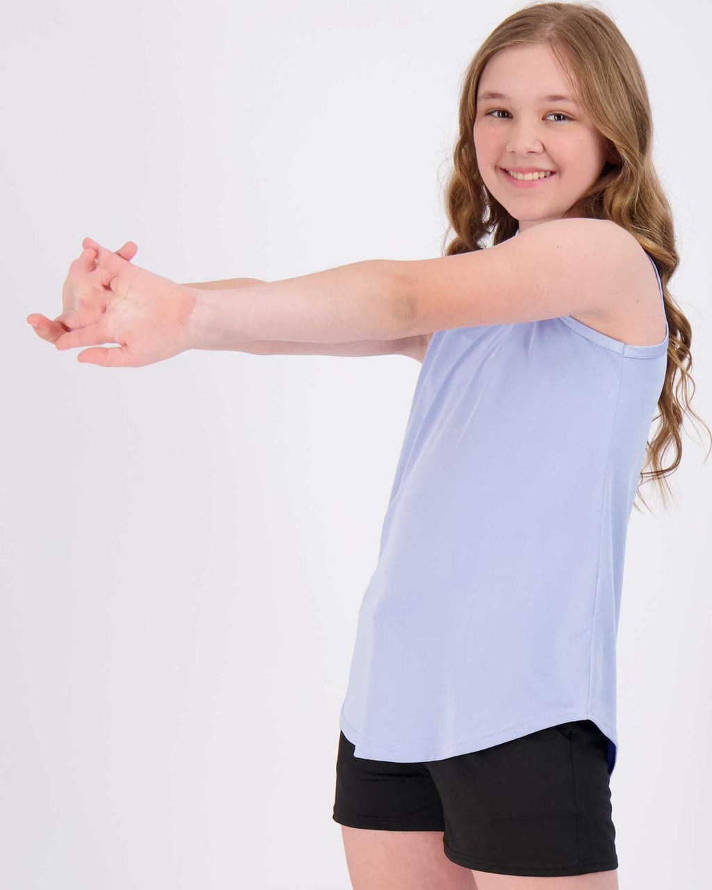 4 Pack: Girls Active Dry Fit Performance Tank Top