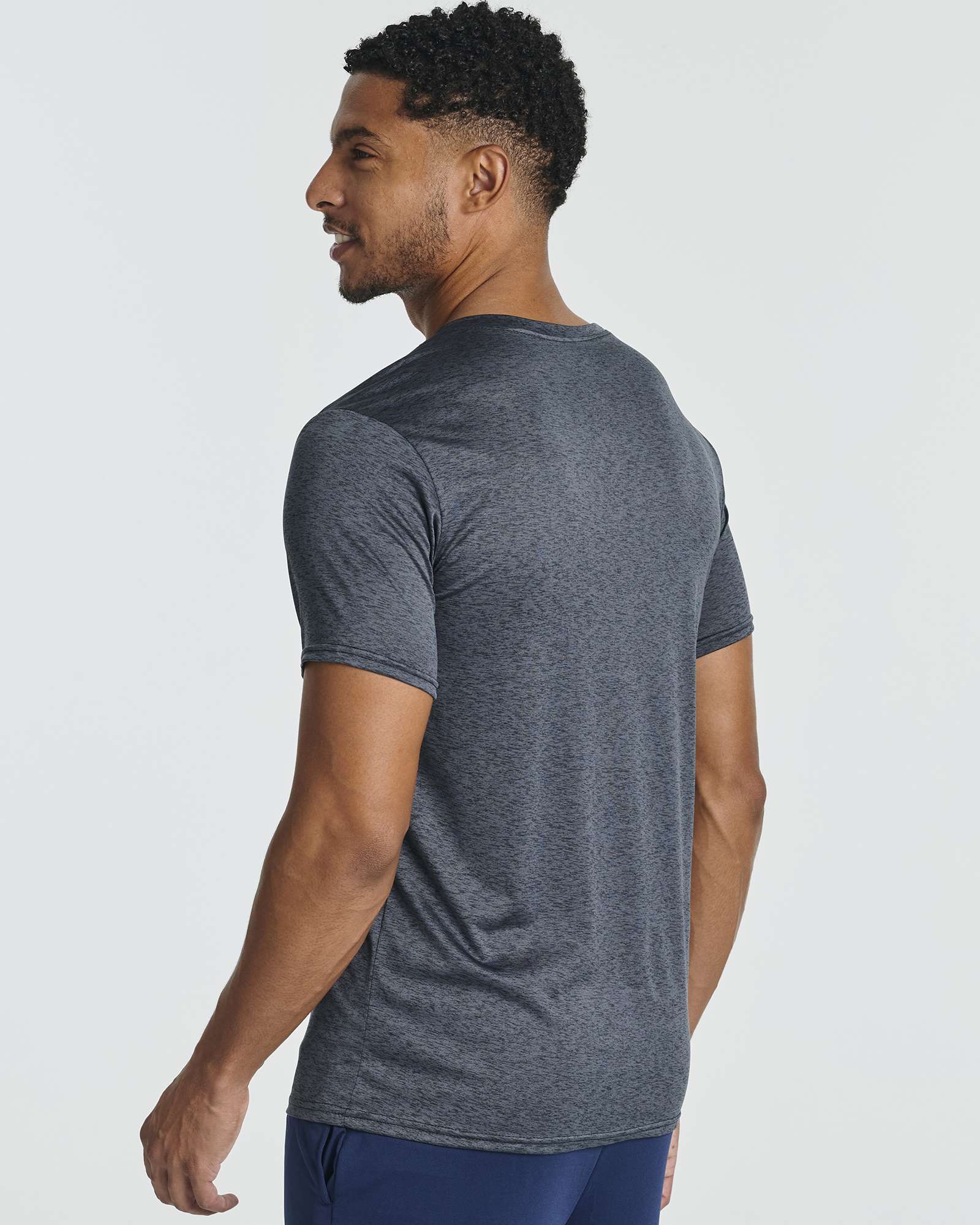 5 Pack: Mens Dry-Fit Active Crew Neck T-Shirt