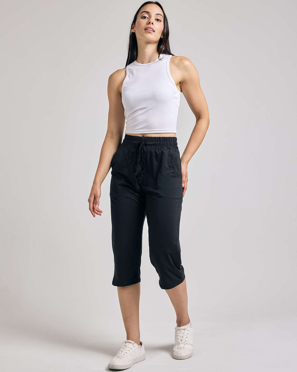 3 Pack: Women's Capri Open Bottom Sweatpants