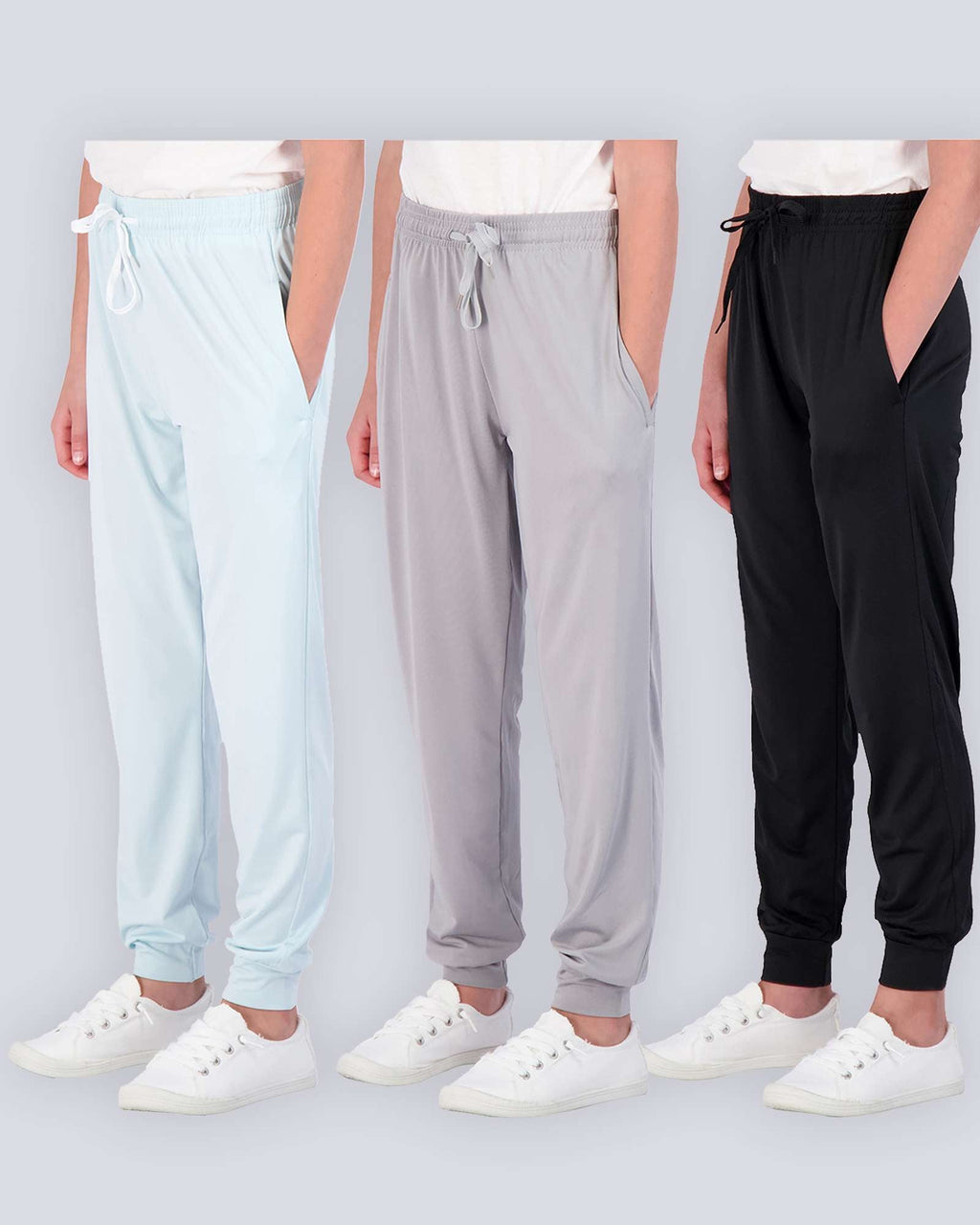 3 Pack: Girls Dry-Fit Active Jogger Sweatpants