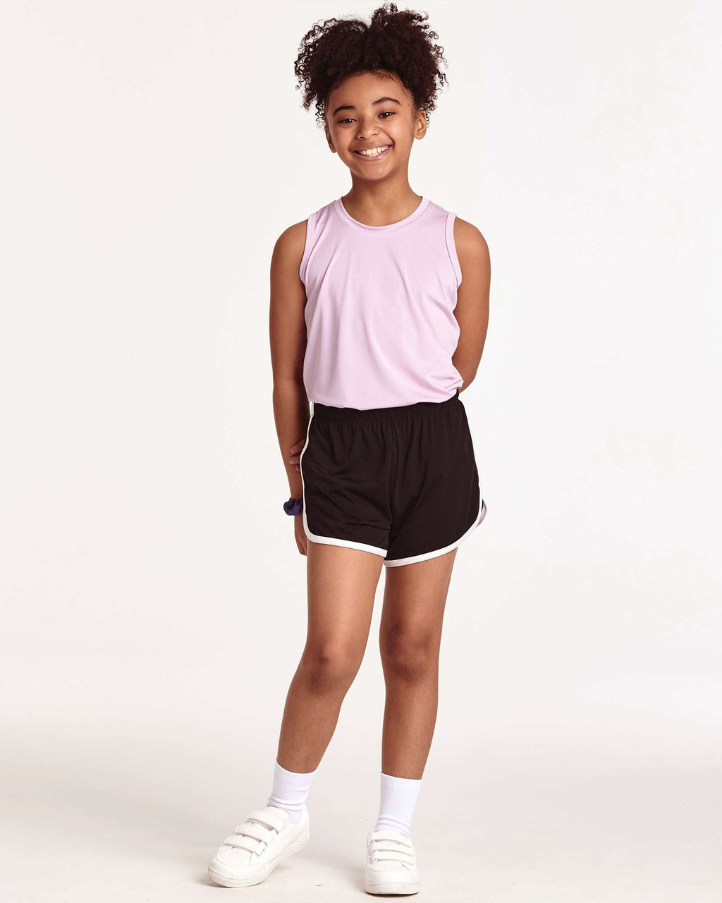 5 Pack: Girls' Dry-Fit Dolphin Shorts