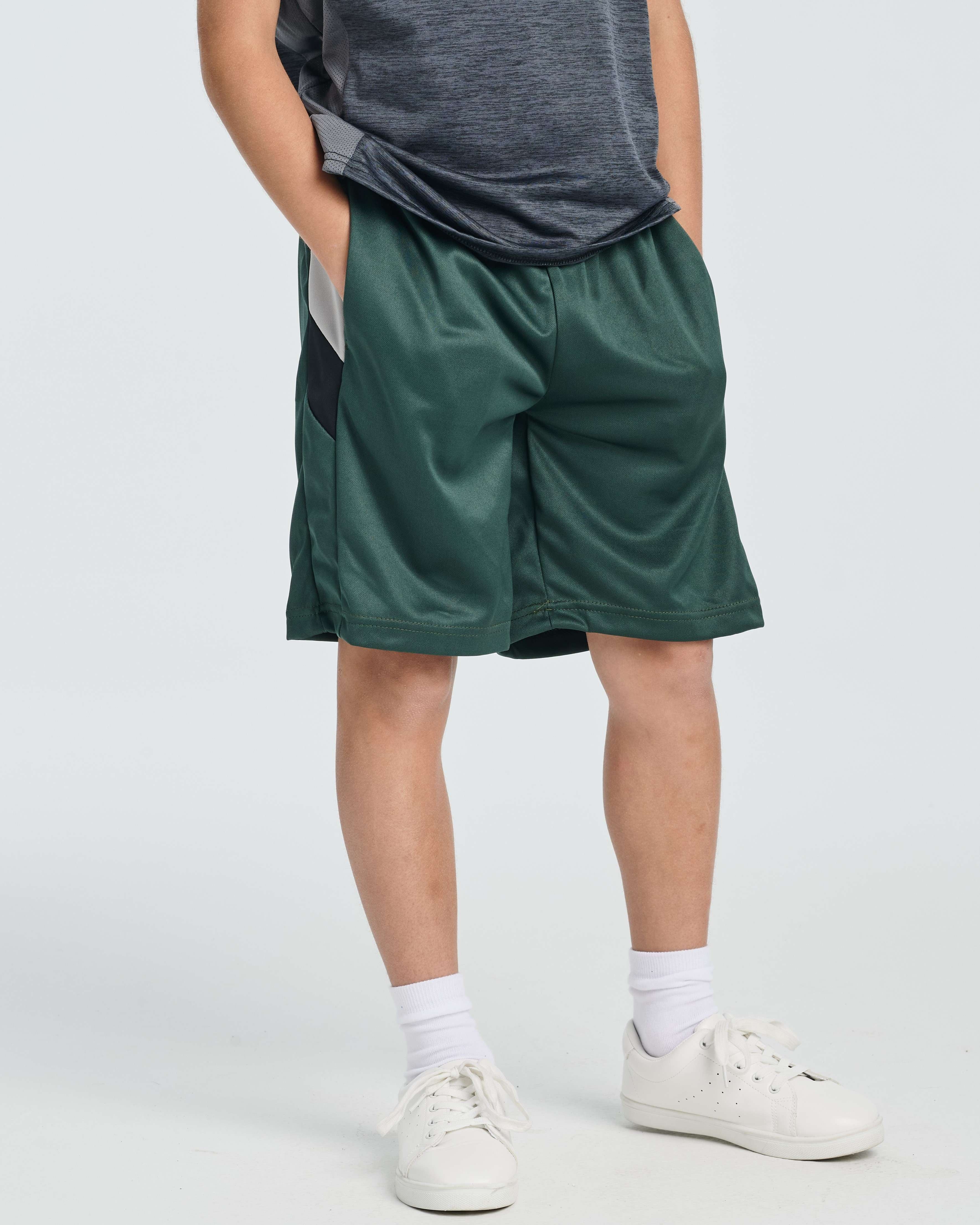 5 Pack: Boys' Athletic Basketball Shorts