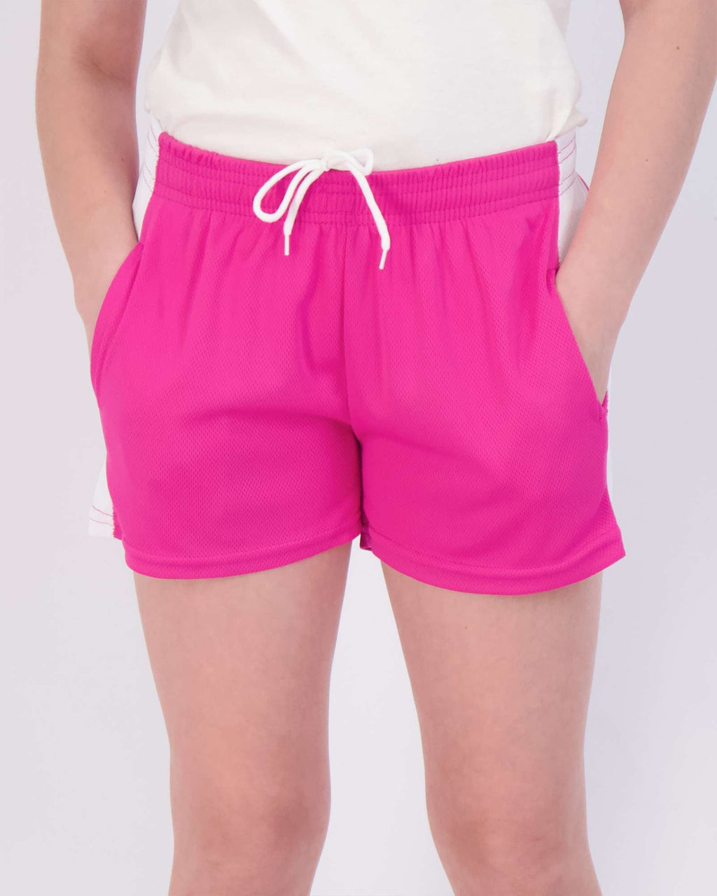 4 Pack: Girls' Mesh Athletic Performance Shorts