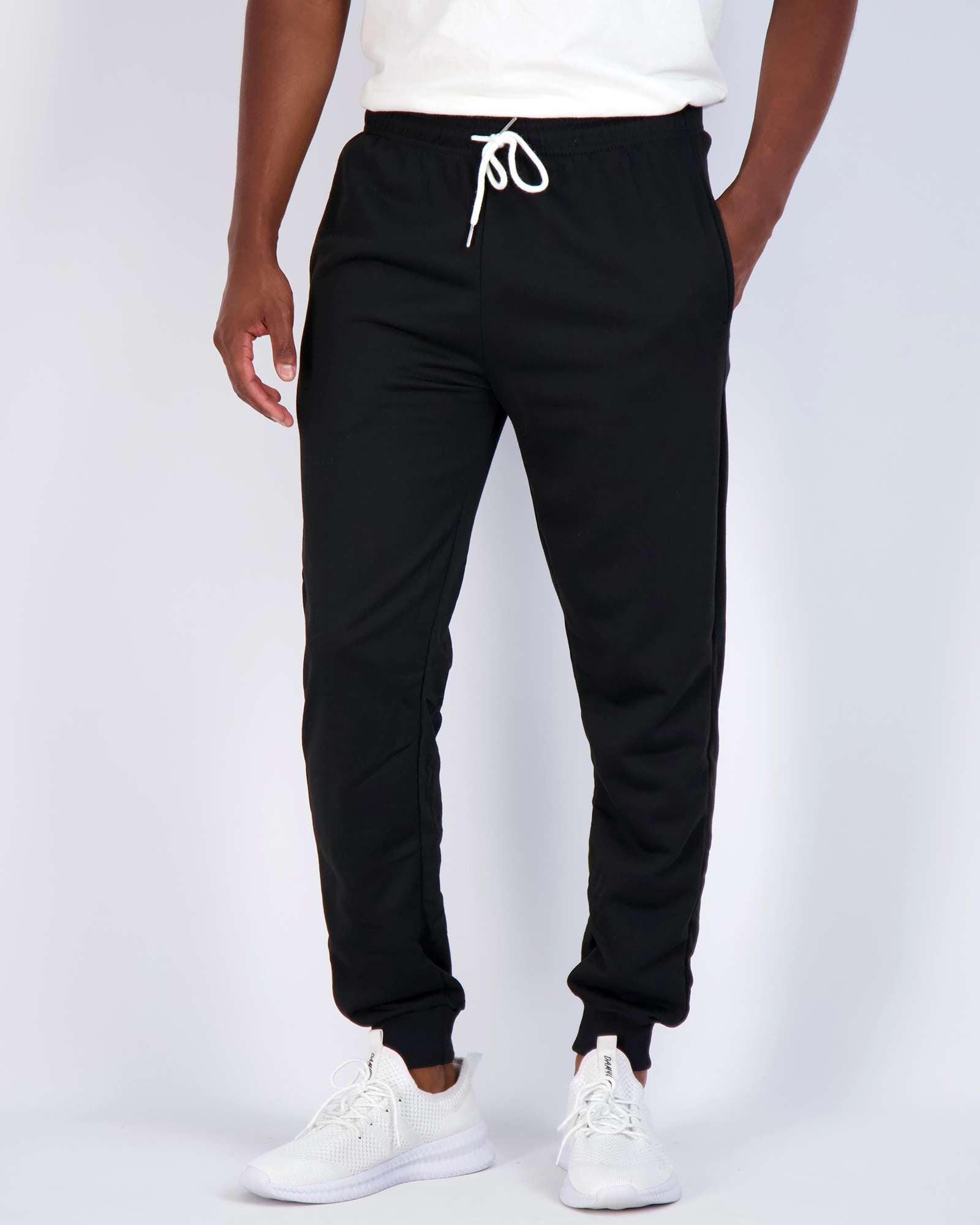 3 Pack: Mens French Terry Casual Jogger Sweatpants