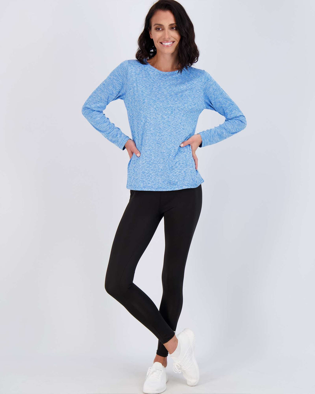 4 Pack: Womens Dry-Fit Active Long-Sleeve T-Shirt