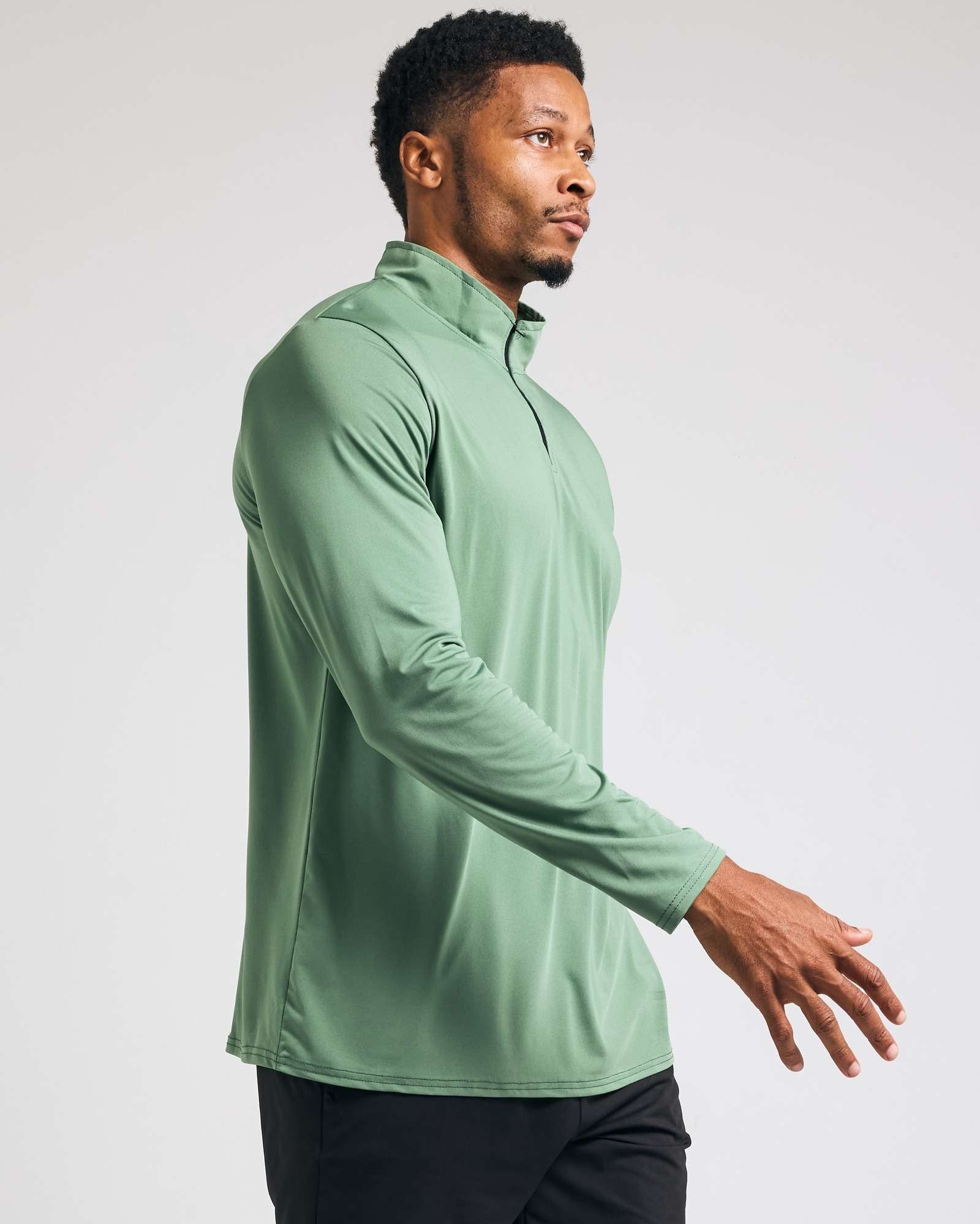 3 Pack: Mens Active Dry-Fit Quarter Zip Pullover