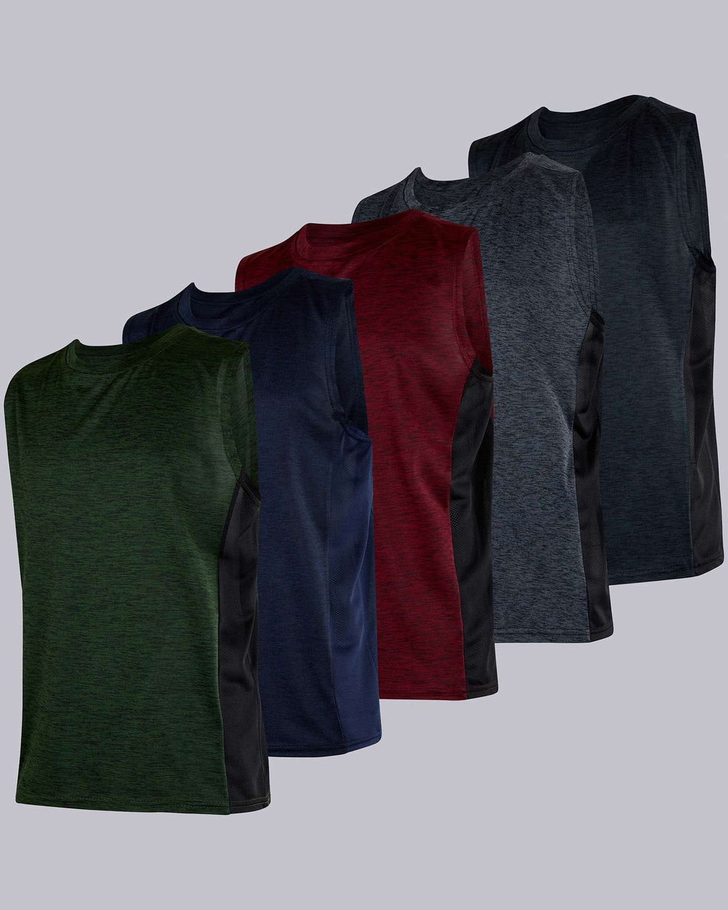 5 Pack: Boys Dry-Fit Active Tank Top