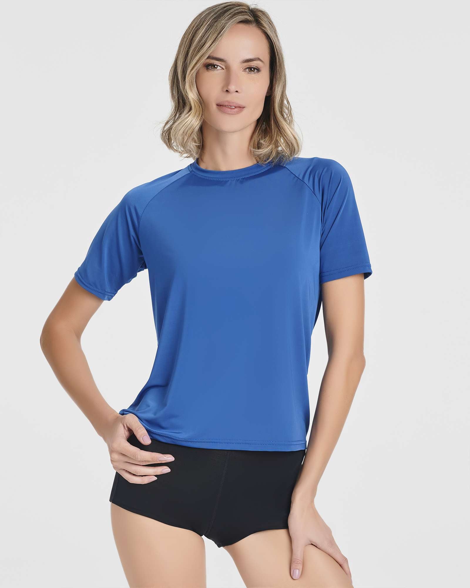 4 Pack: Women's UPF Short Sleeved Rashguard Top