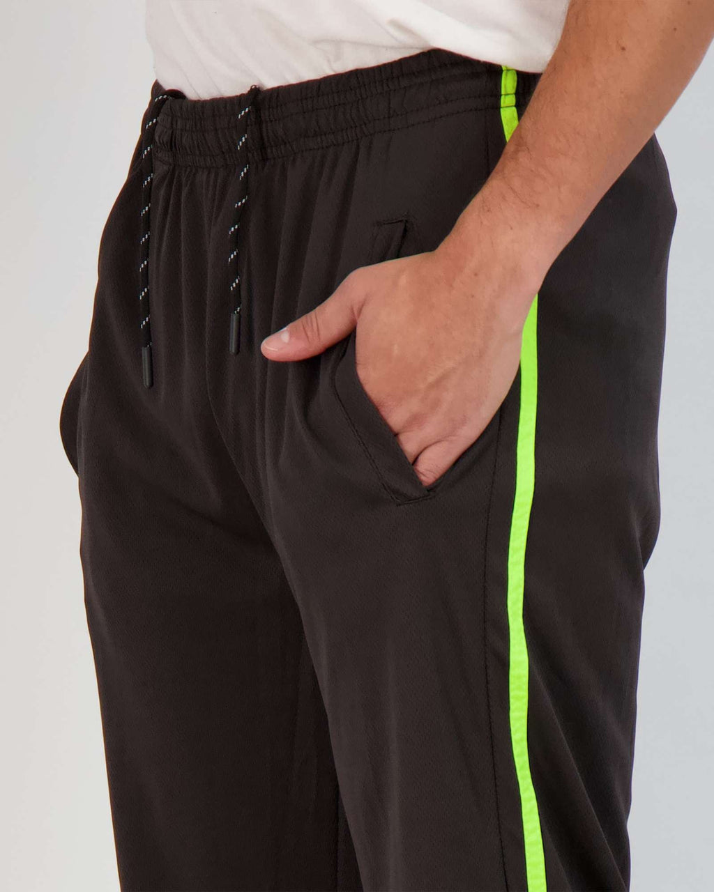 3 Pack: Mens Mesh Active Open Bottom Sweatpants