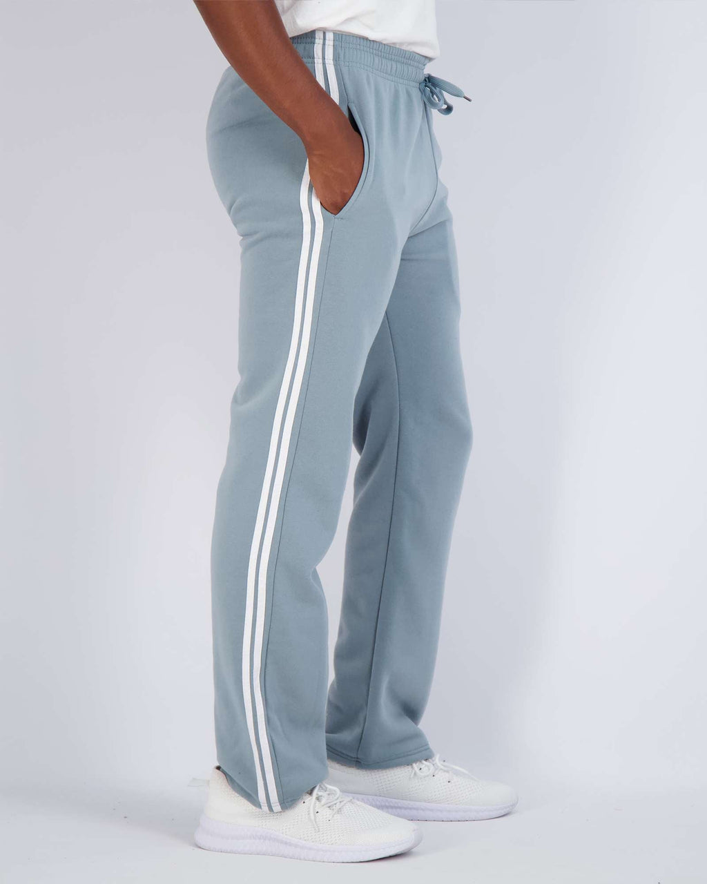 3 Pack: Mens Fleece Open Bottom Sweatpants
