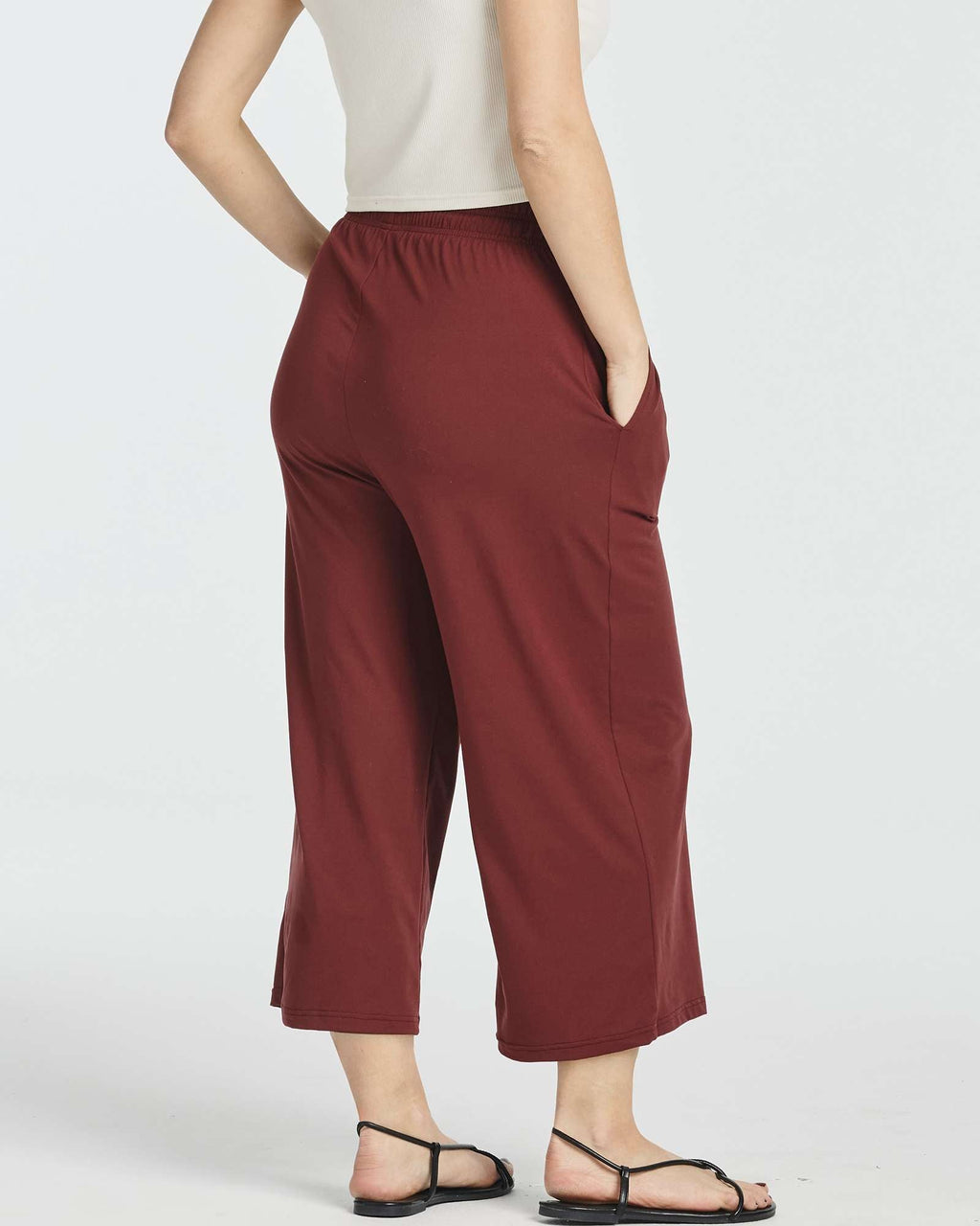 3 Pack: Women's Ultra-Soft Wide Leg Capri Pants