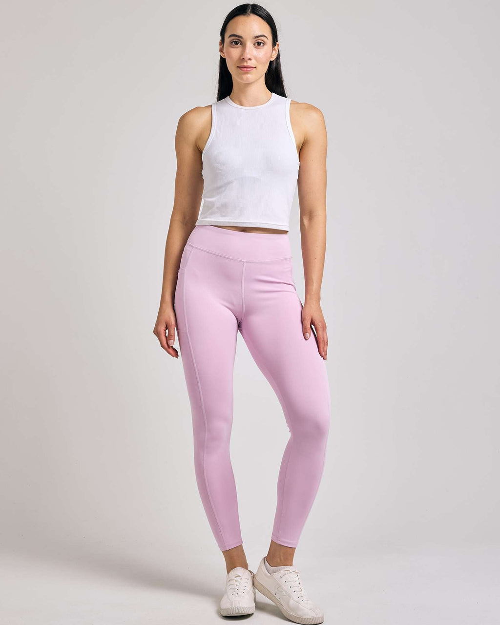 4 Pack: Women's Full Length Fitted Athletic Yoga Performance Leggings with Pockets