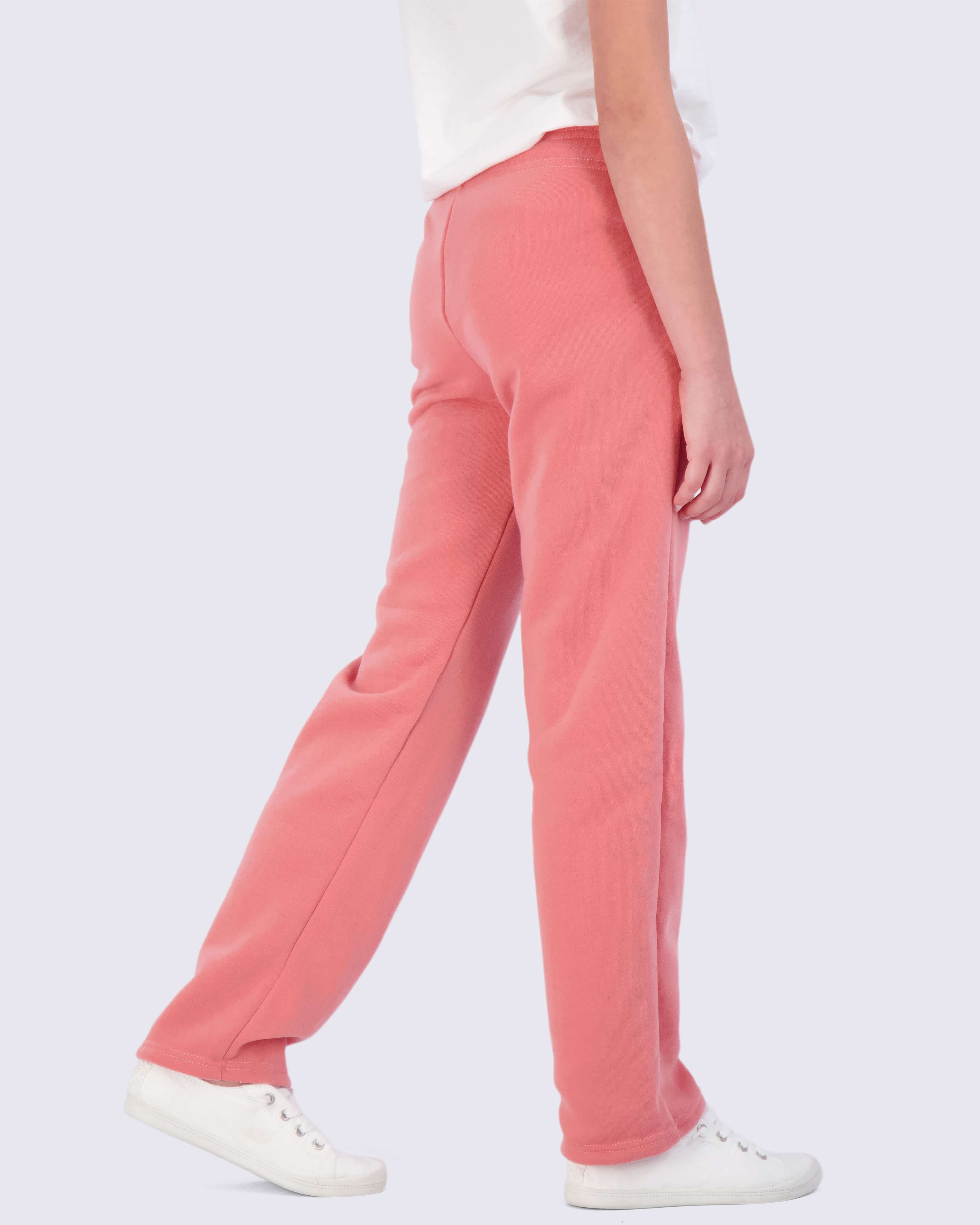 3 Pack: Girls Fleece Open Bottom Sweatpants