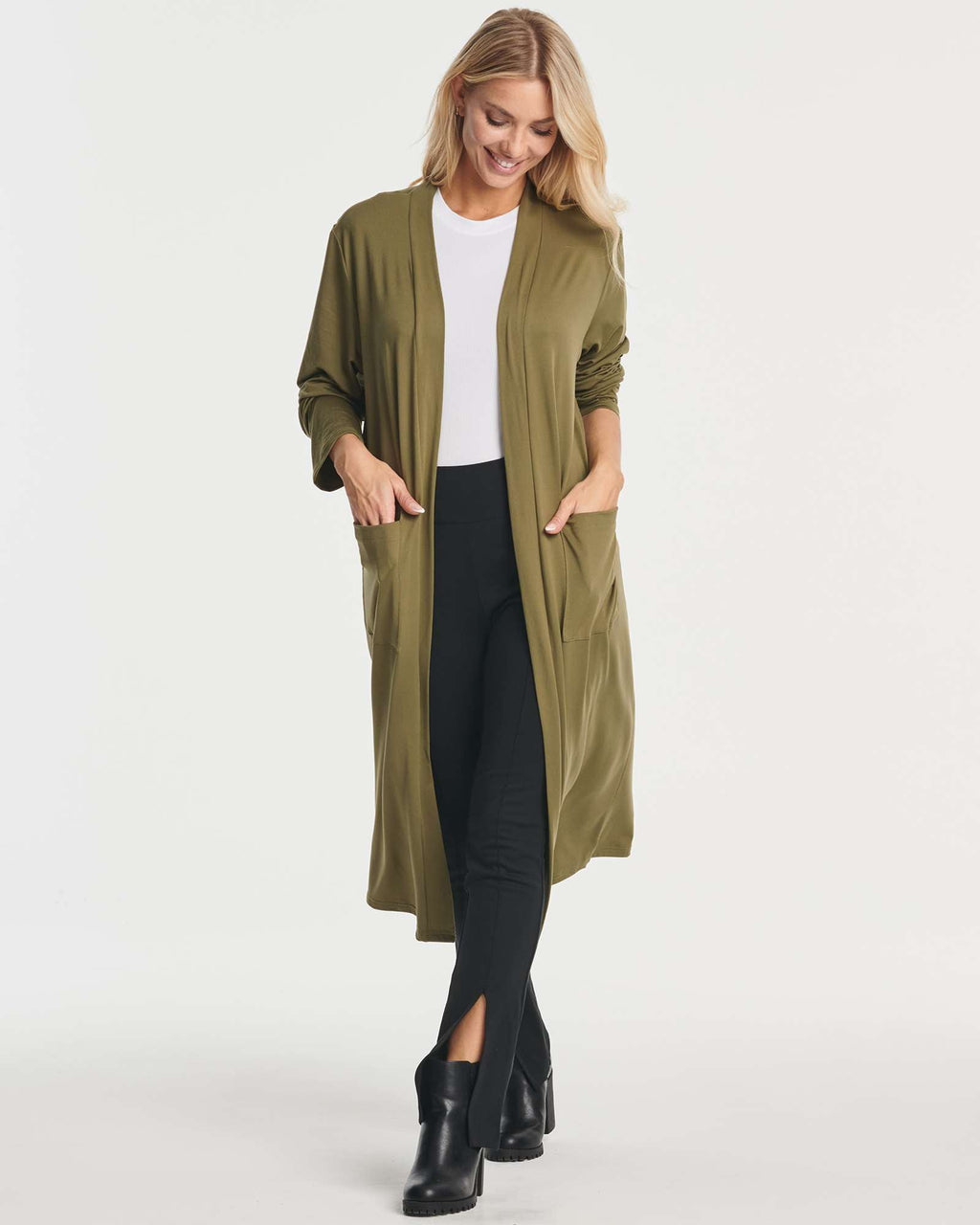 3 Pack: Women's Long Sleeve Open-Front Cardigan