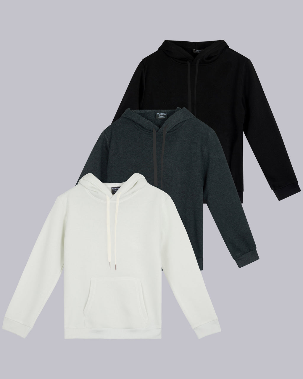 3 Pack: Womens Fleece Pullover Hoodie Sweatshirt