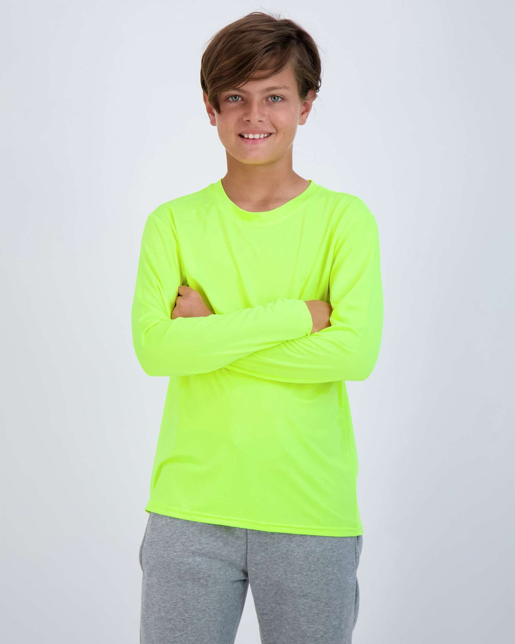 4 Pack: Boys Dry-Fit Active Long-Sleeve T-Shirt