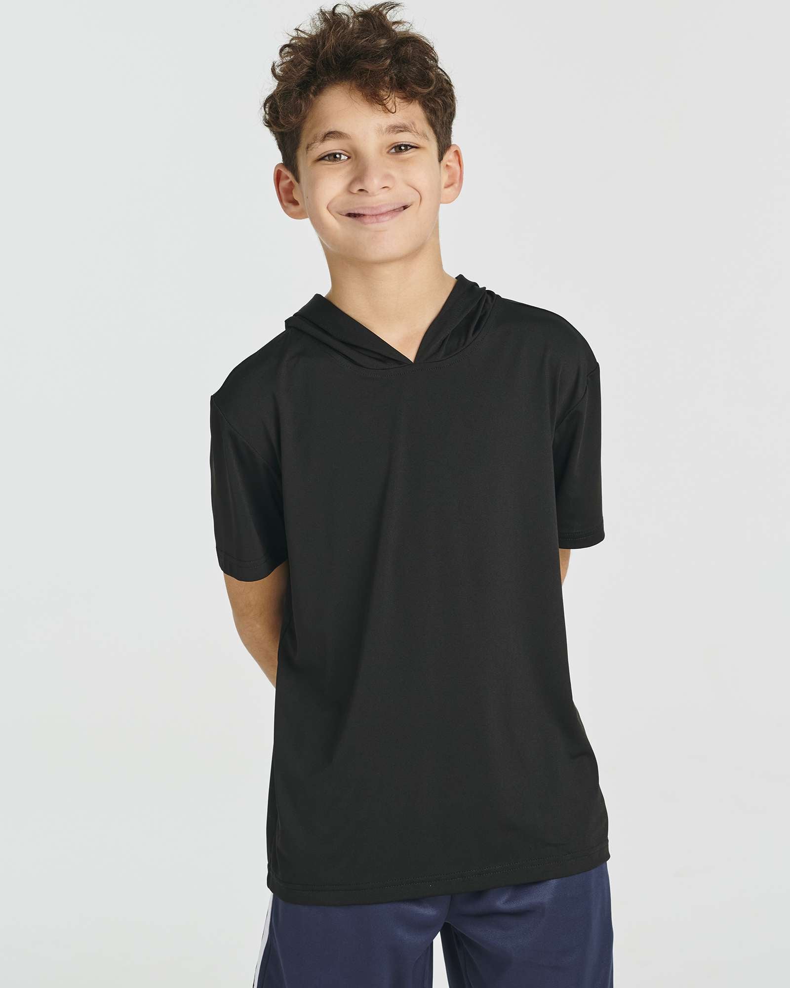 3 Pack: Boys' Dry-Fit Short Sleeve Workout Hoodie