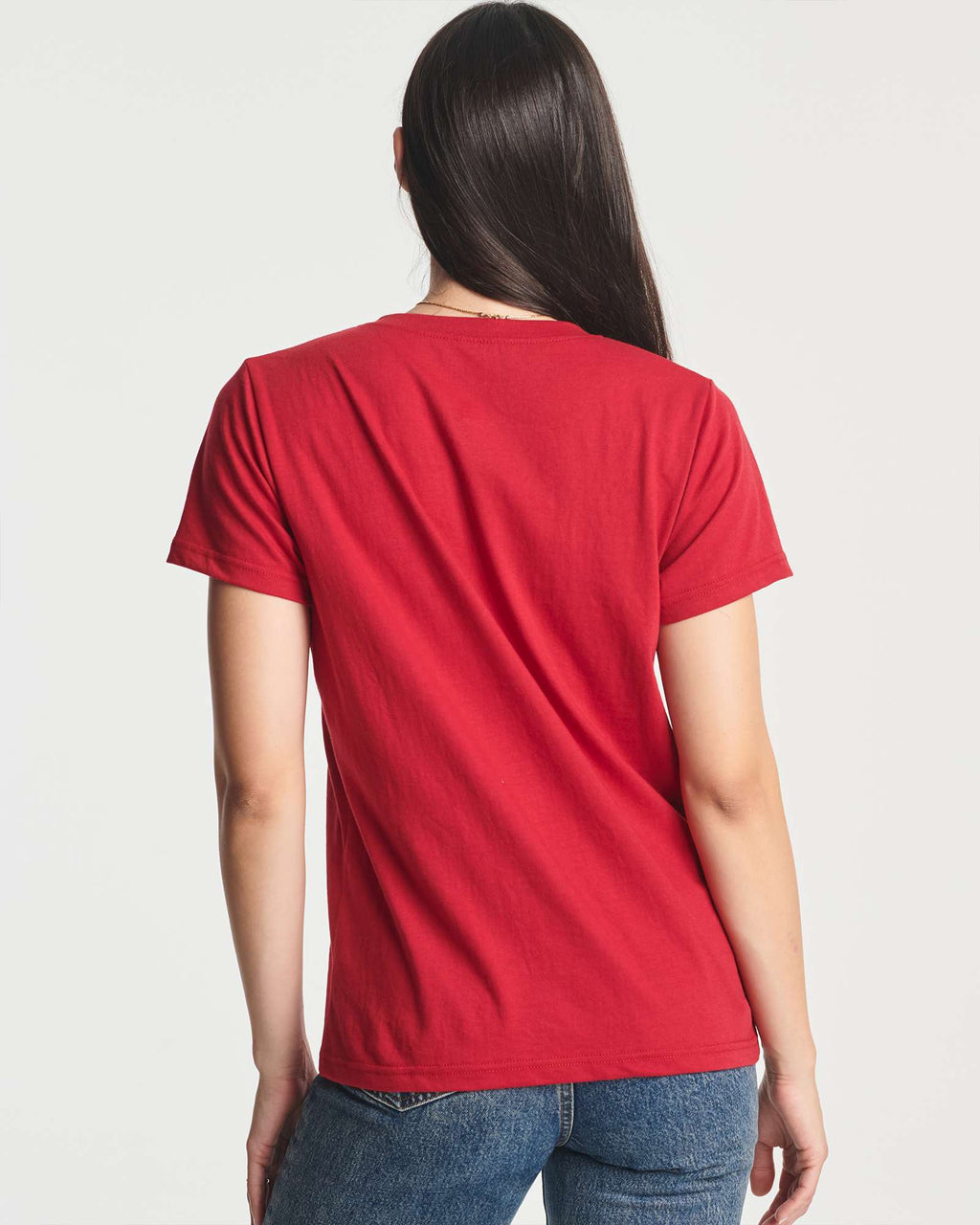 4 Pack: Women's Short-Sleeve V-Neck T-Shirt (Available in Plus Size)