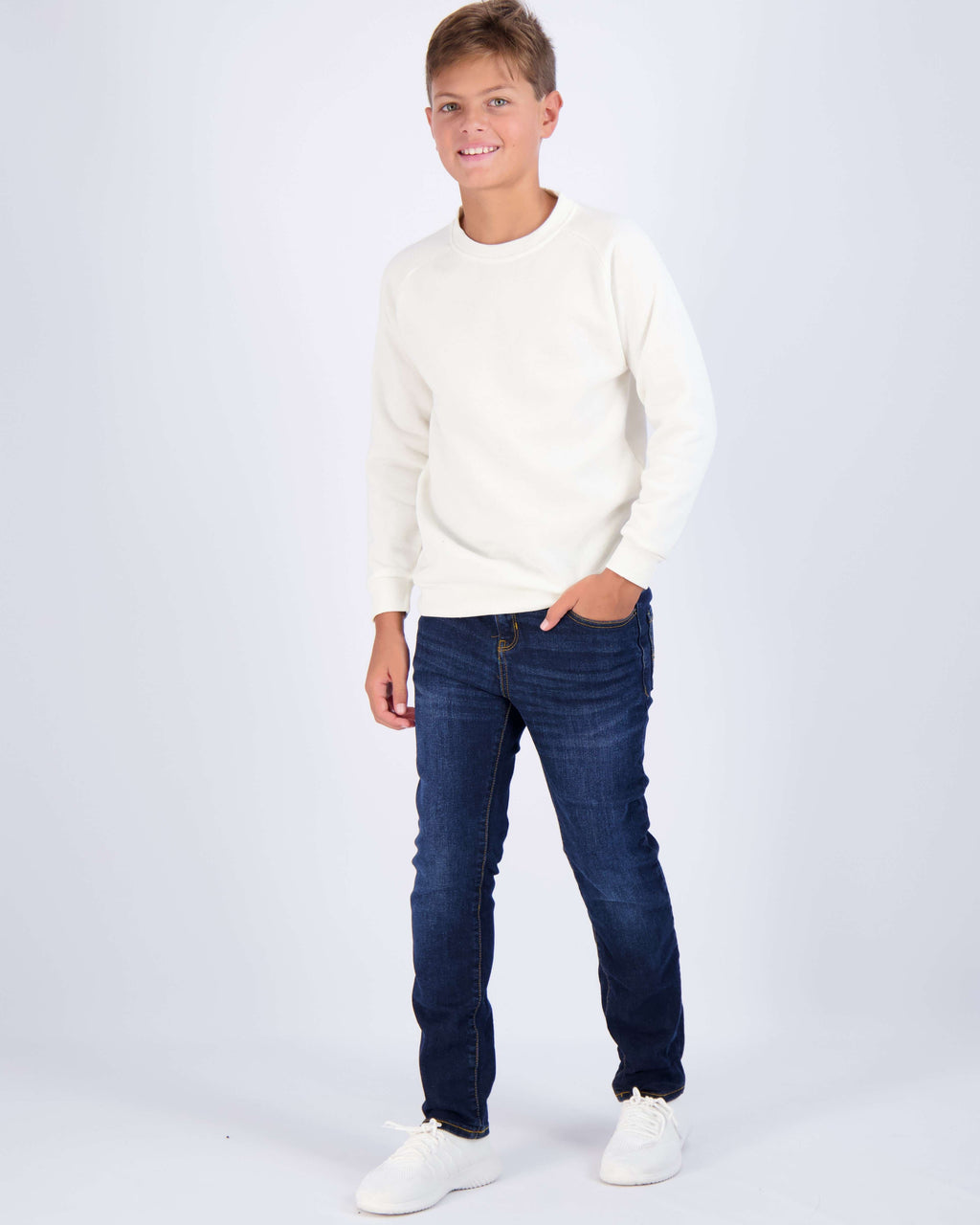 3 Pack: Boys Fleece Crew-Neck Pullover Sweatshirt